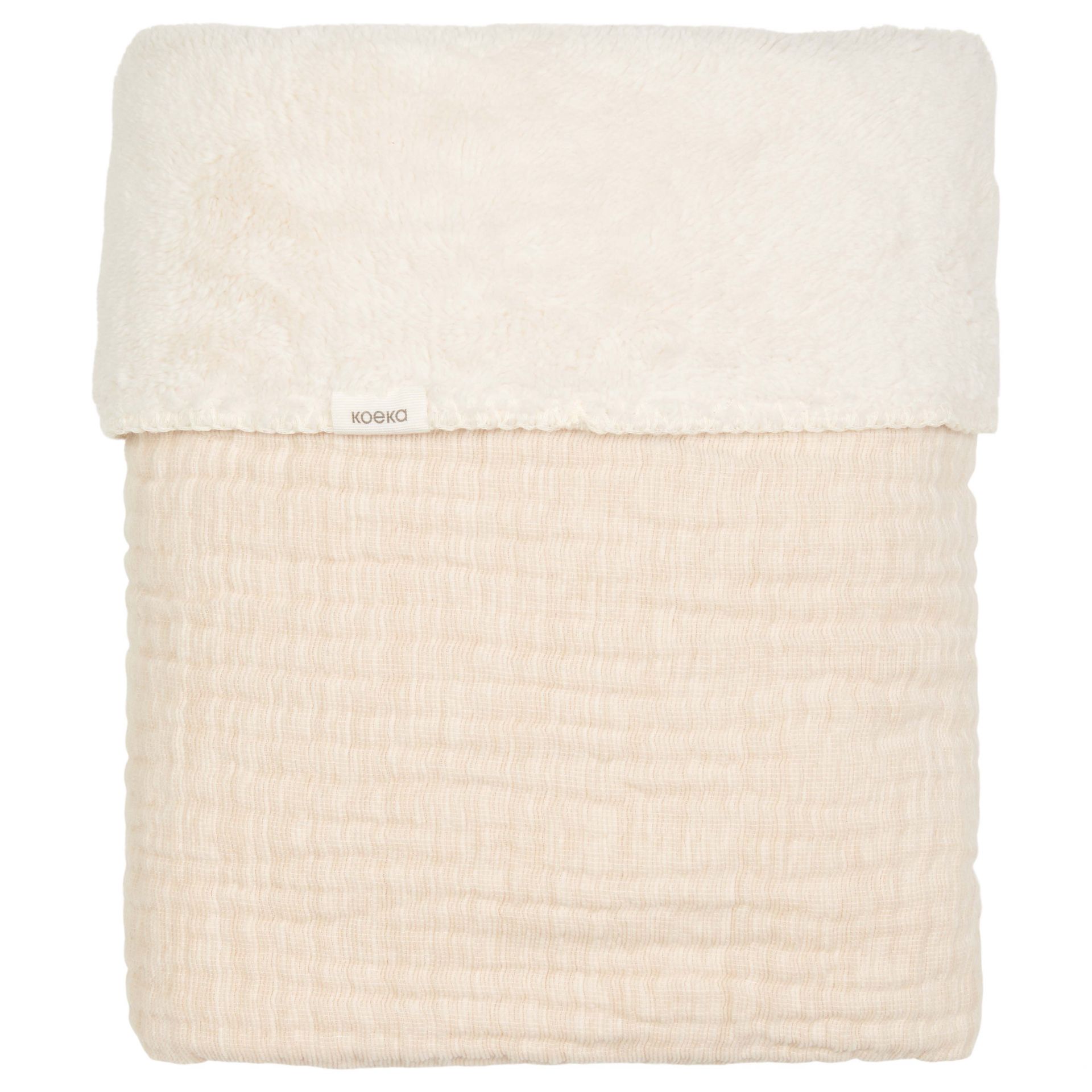 Koeka Deken Wieg Teddy Rivoli Warm White 75x100 cm