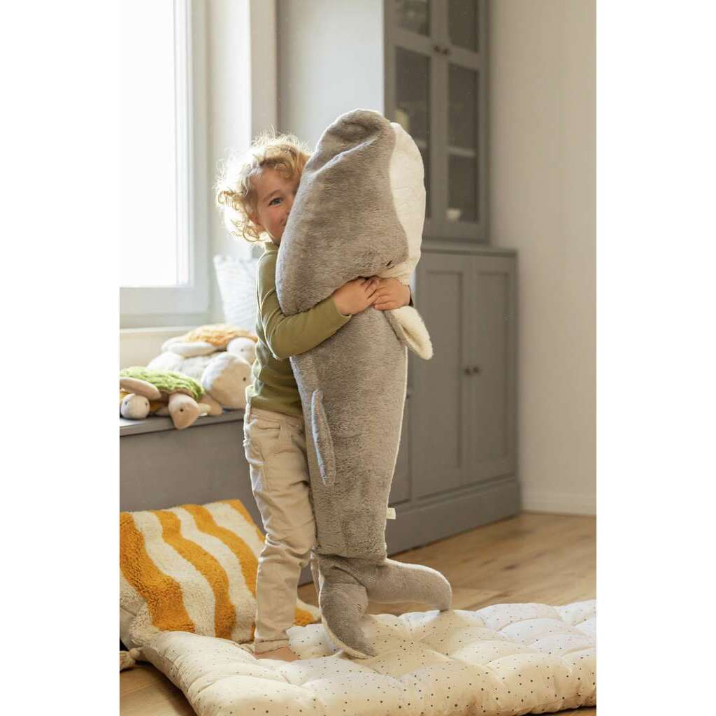 Senger Knuffel Walvis Groot Grijs