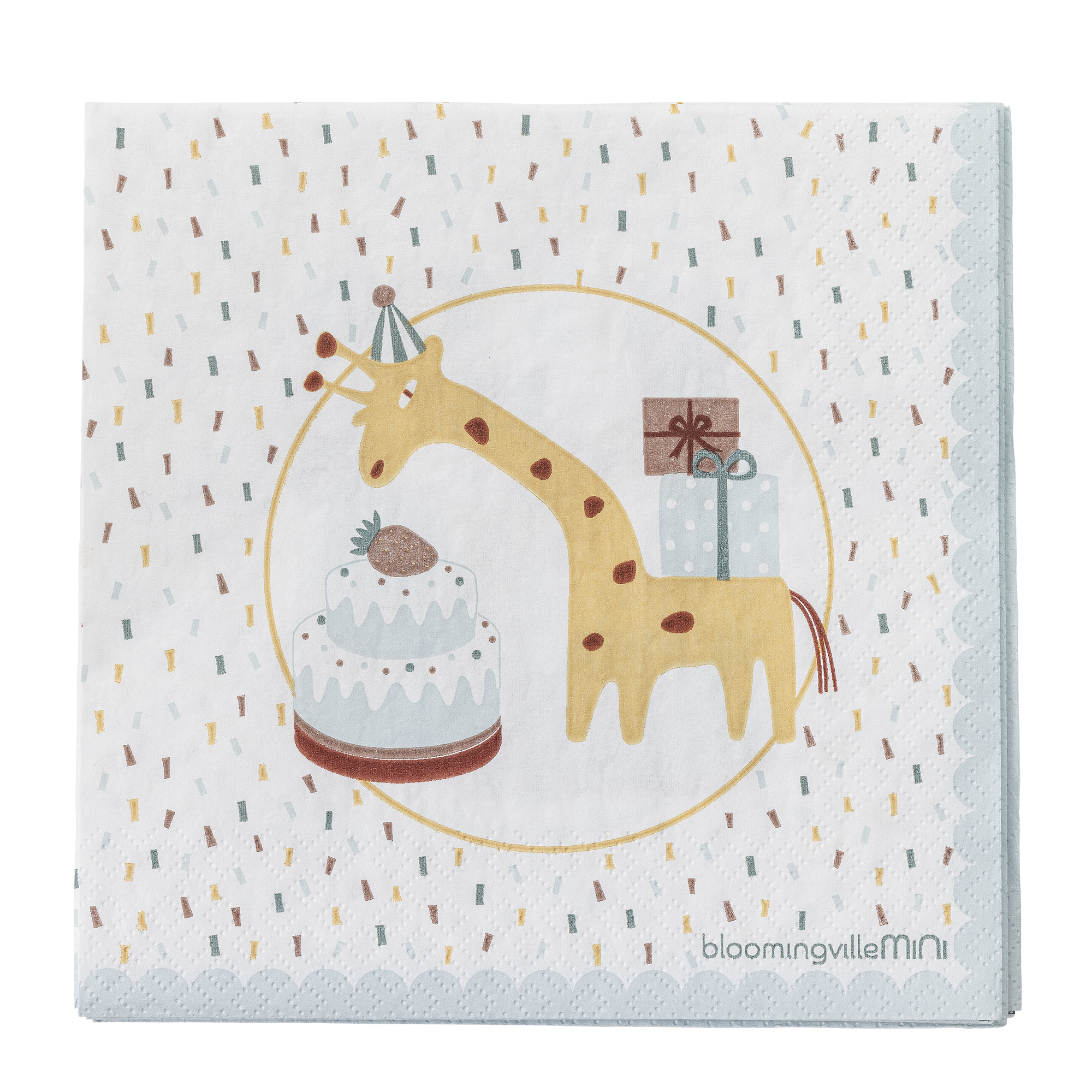 Bloomingville Mini Servet Feestelijk Blauw 33x33 cm