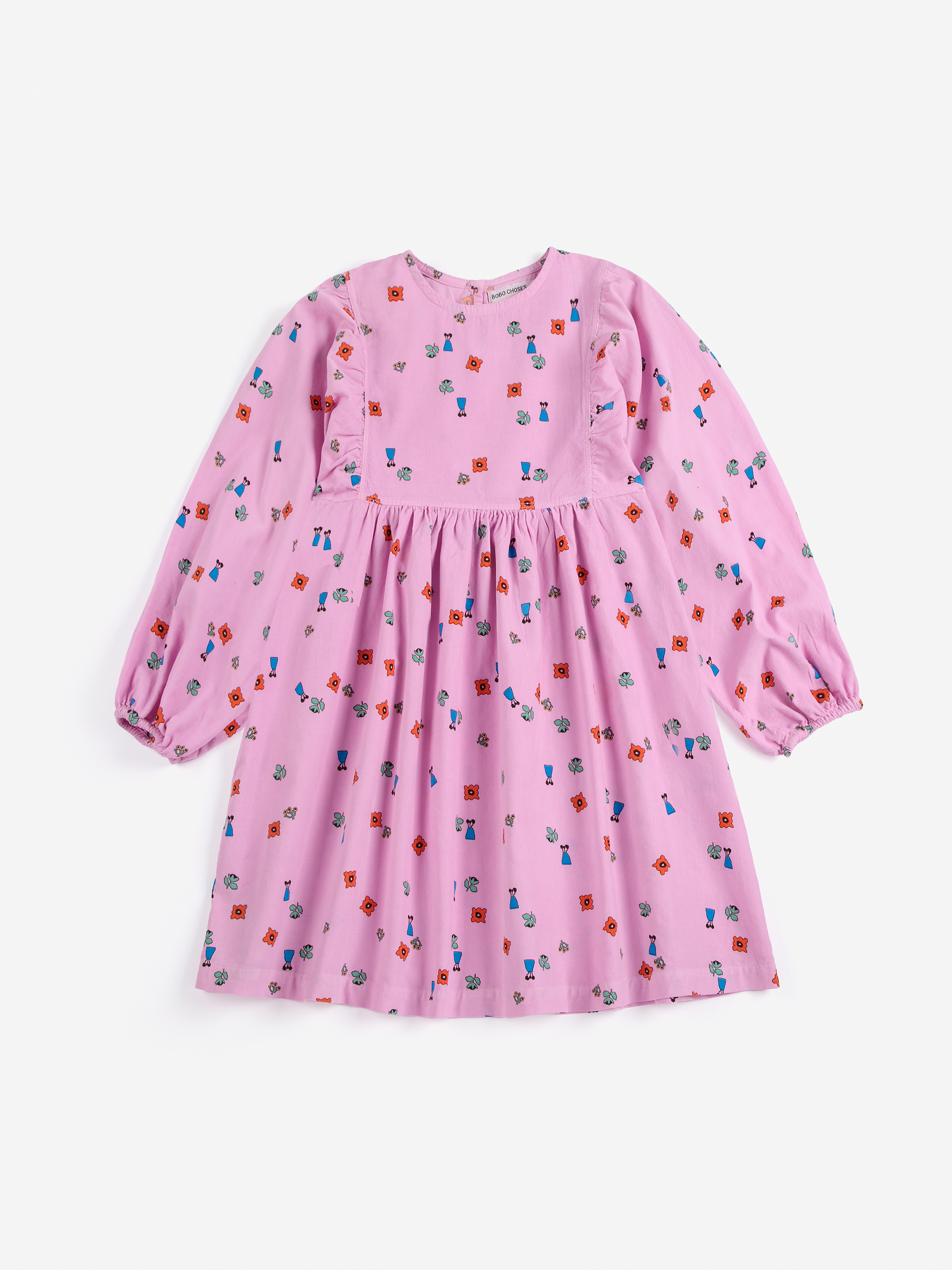 Bobo Choses Kids Kleed Lm Woven Blossom All Over Roze