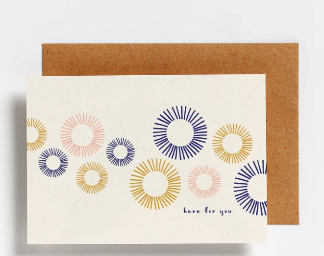 Hello August Wenskaart Here For You