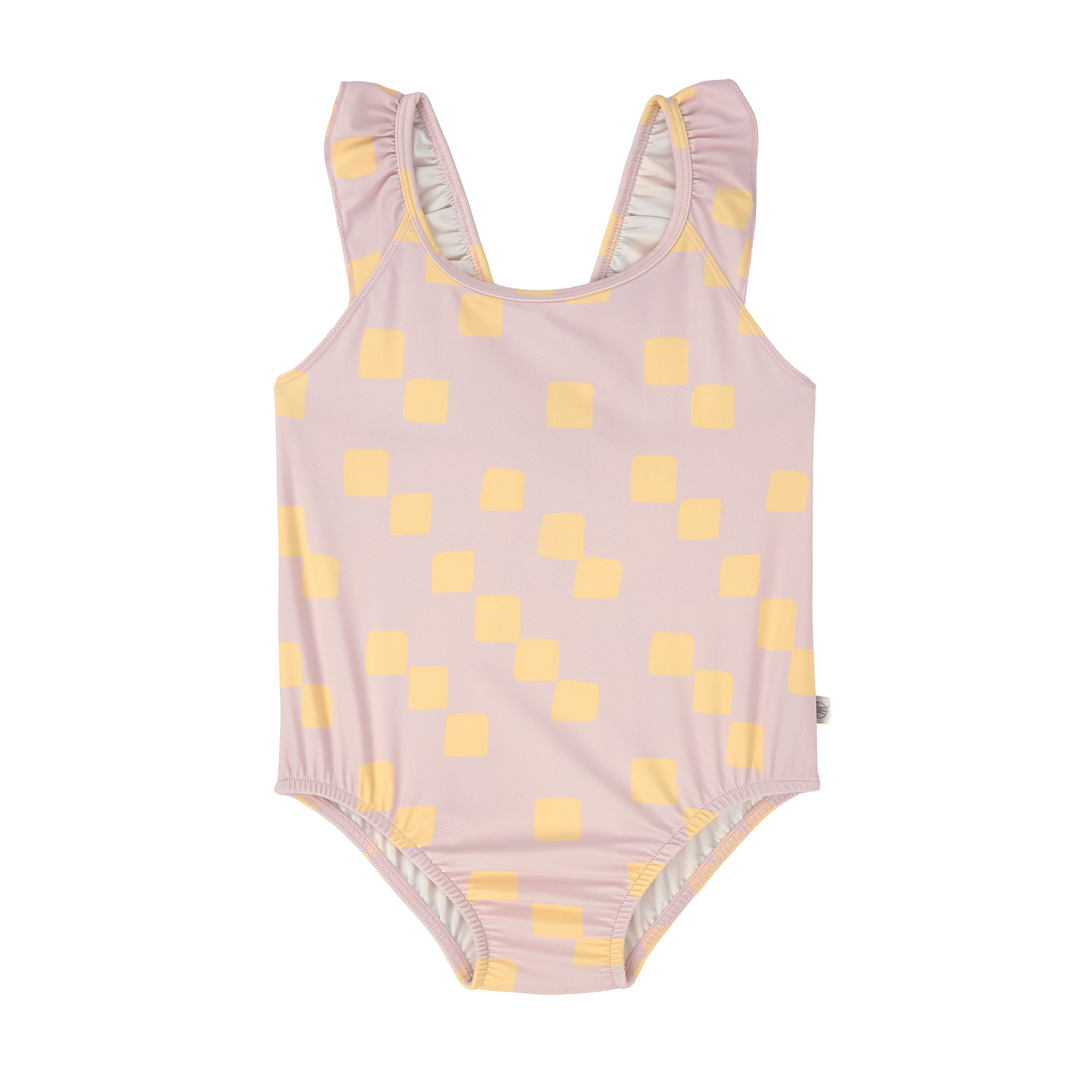 Lässig Badpak Checkerboard Pale Pink-Yellow - 6 jaar