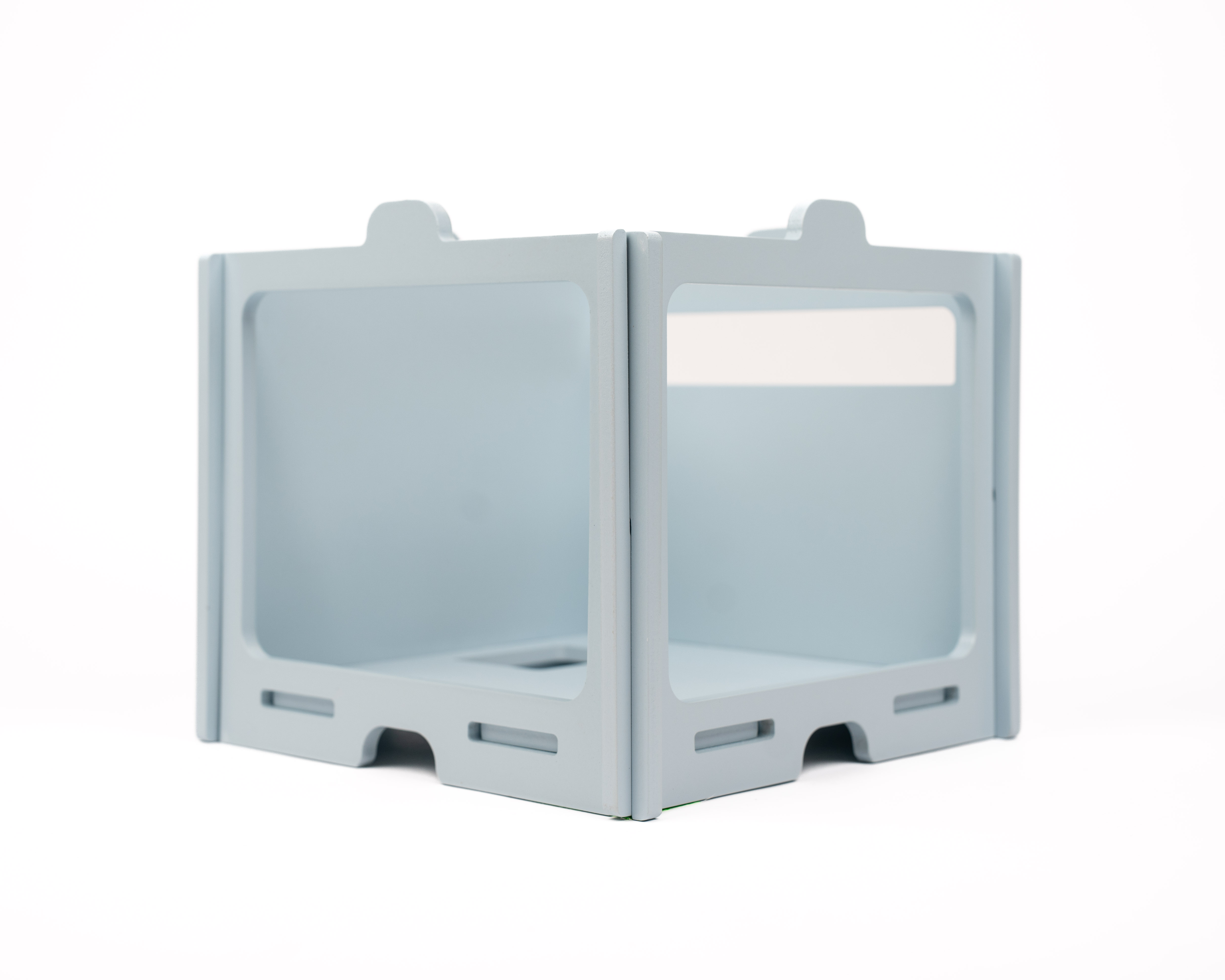 Lucu Poppenhuis Little Lofts Module Woonkamer Lichtblauw Hout 31x31x48.5 cm