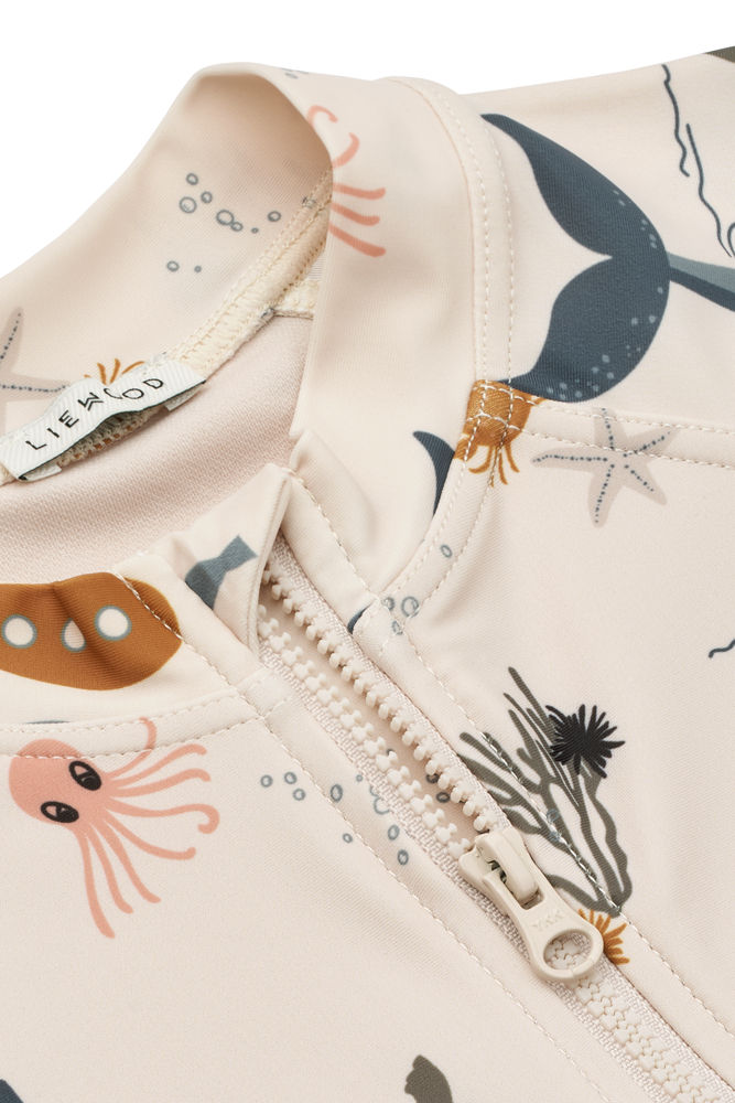 Liewood Baby Sunsuit Km Max Printed Sea Creature-Sandy