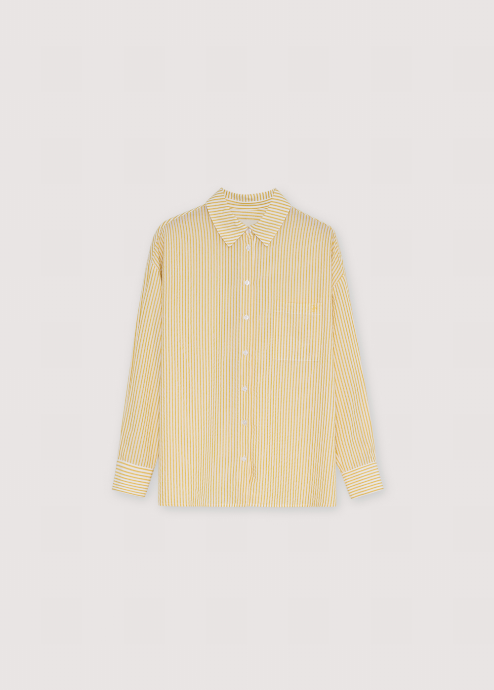 The New Society Overhemdblouse Alheli Mimosa Yellow Stripes