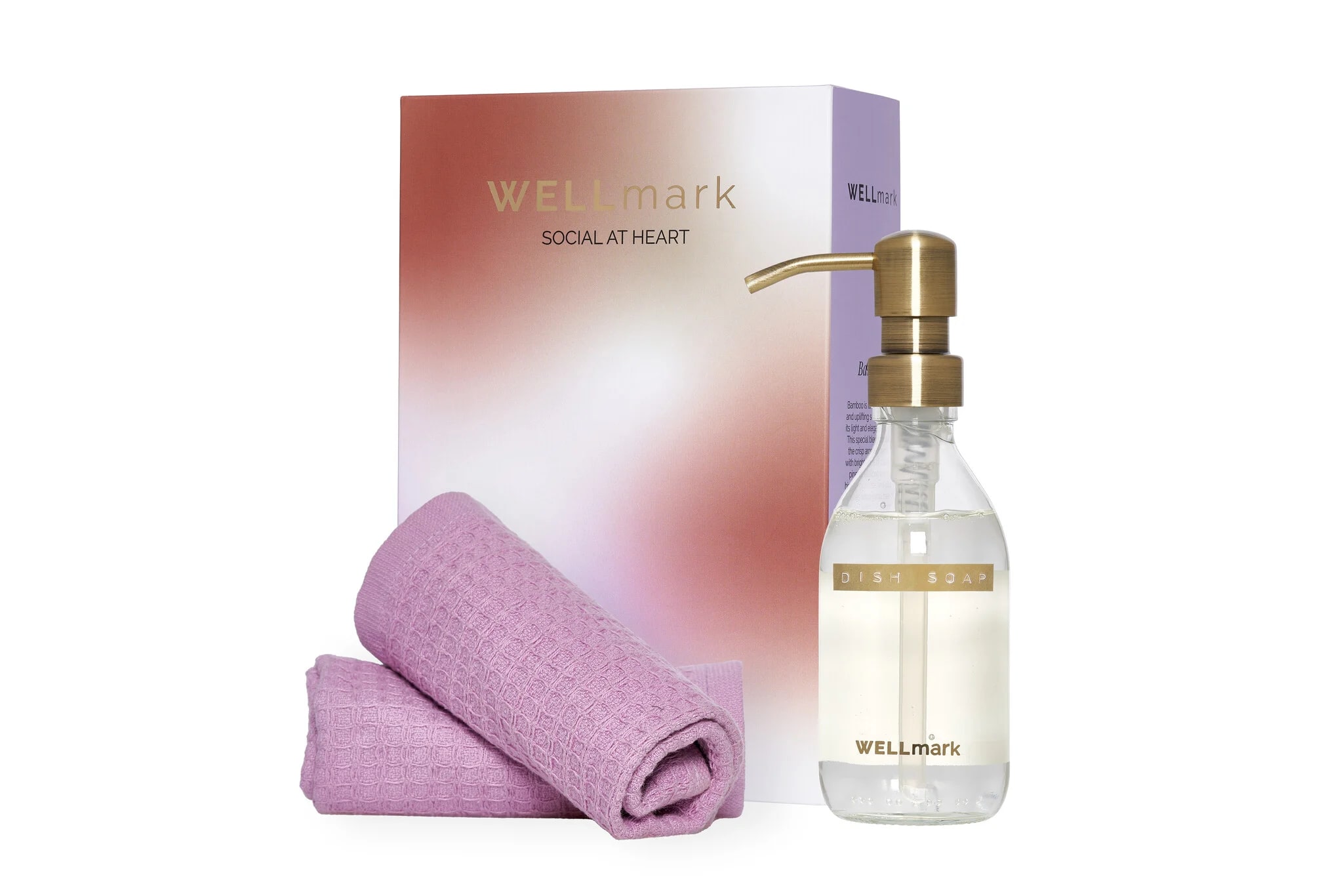 Wellmark Daily Home Care Set - Afwasmiddel & Handdoek Lila