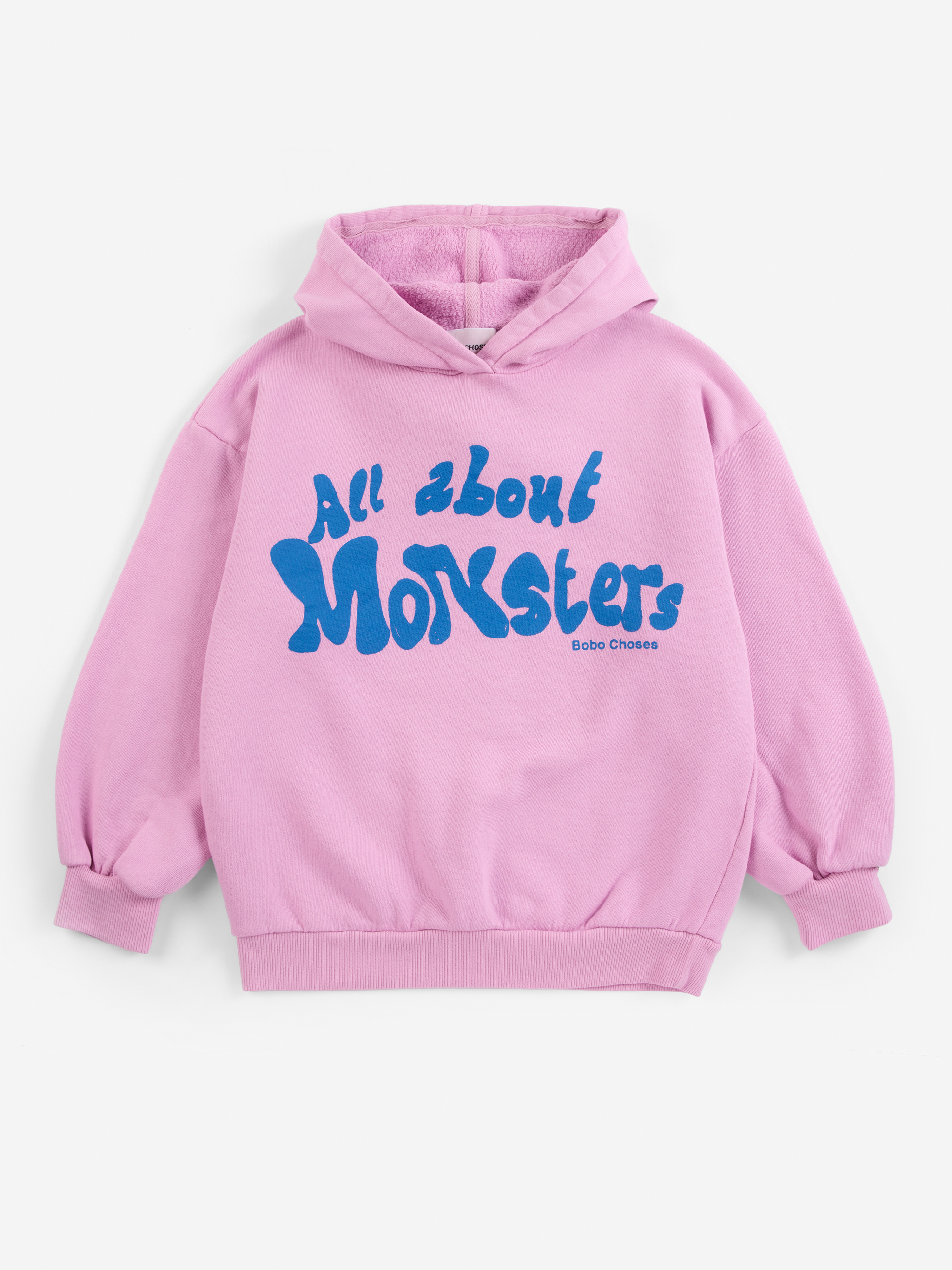 Bobo Choses Kids Hoodie All About Monsters Roze