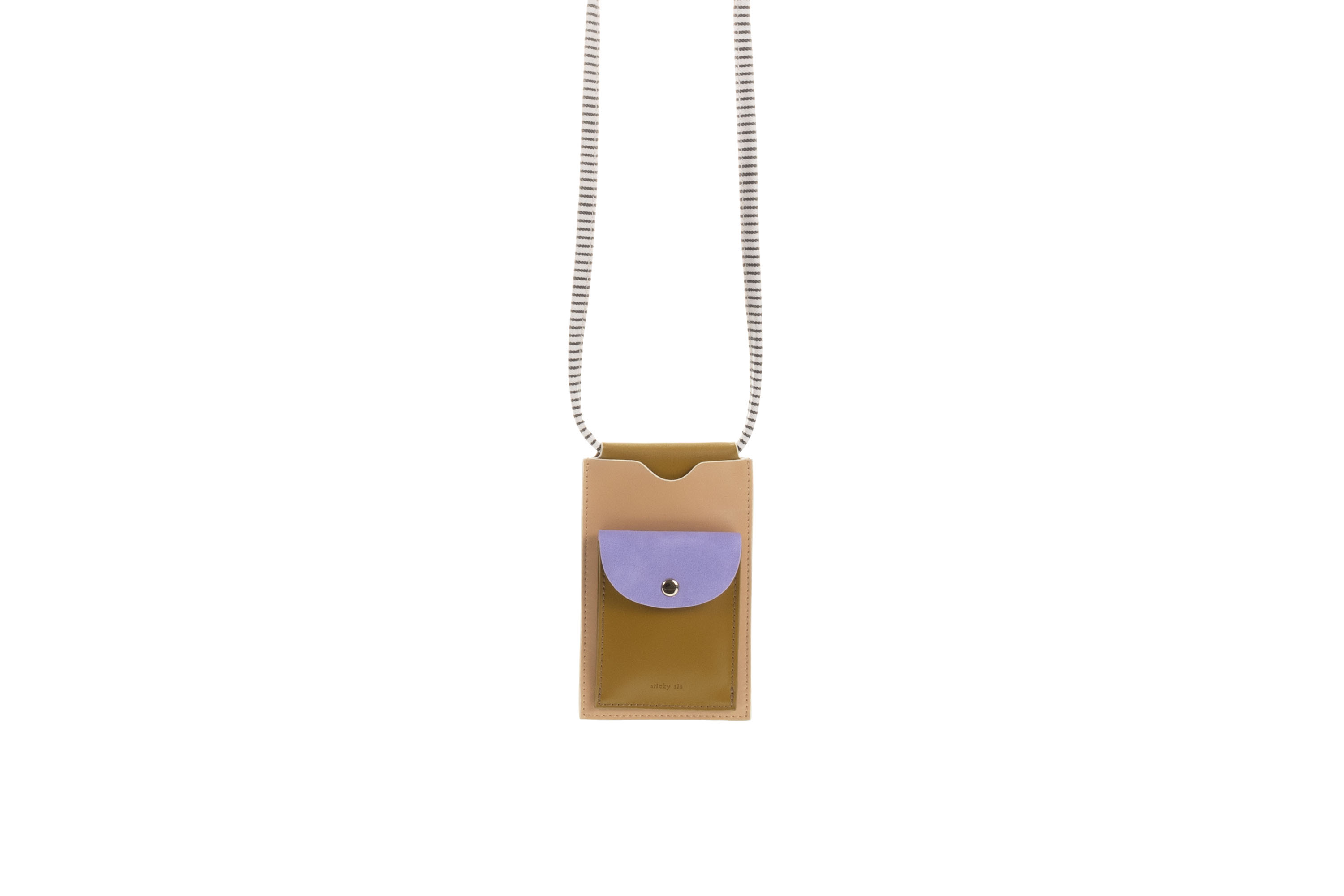 Sticky Sis Club Telefoontasje Il Sole Colore Affogato Beige-Costa Green-Sunset Lilac 10x16 cm