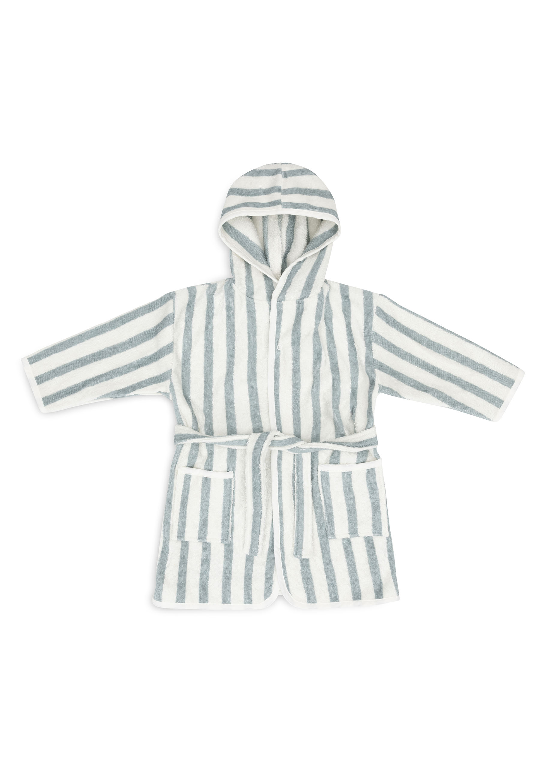 Jollein Badjas Stripe Terry Sea Green 3-4 jaar