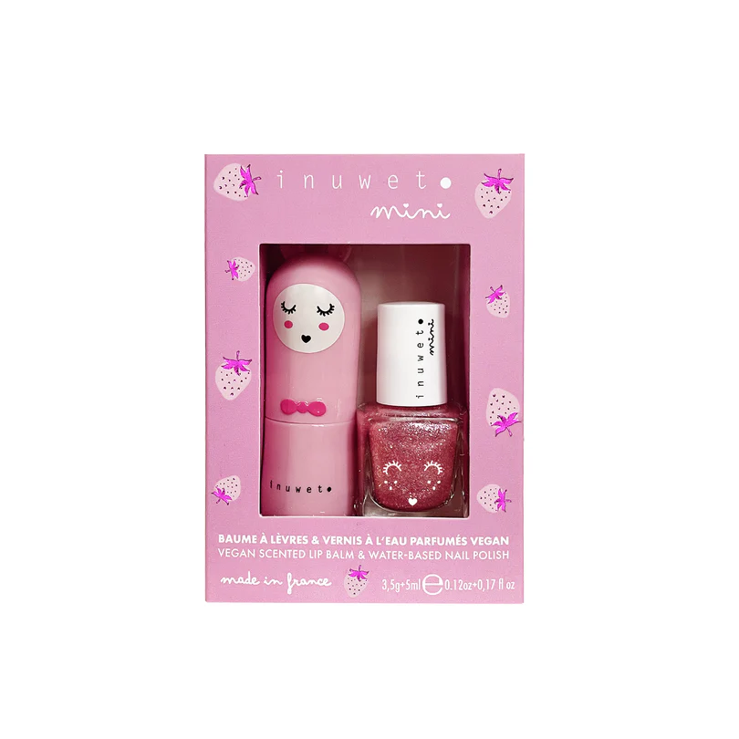 Inuwet Duo Set Lippenbalsem & Nagellak Pink