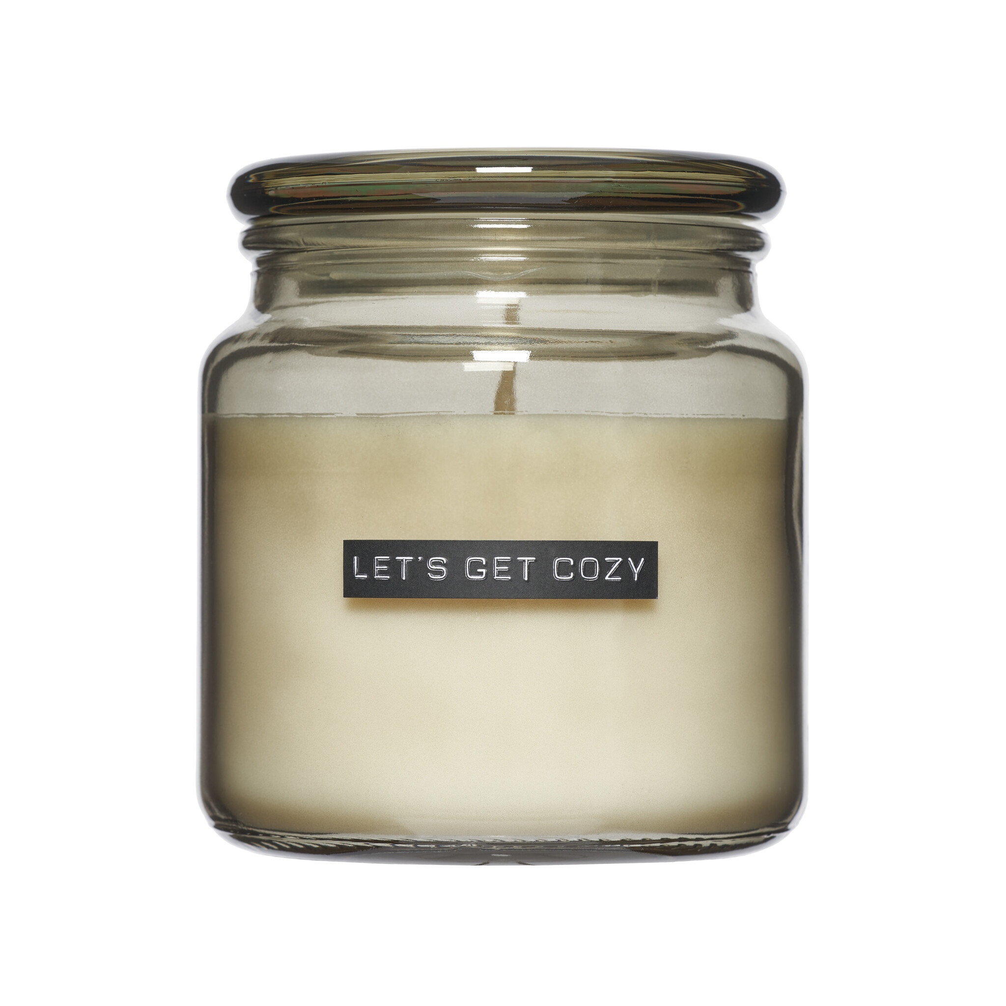 Wellmark Geurkaars Dark Amber 9.5x11 cm - Let's Get Cozy - 60 Branduren