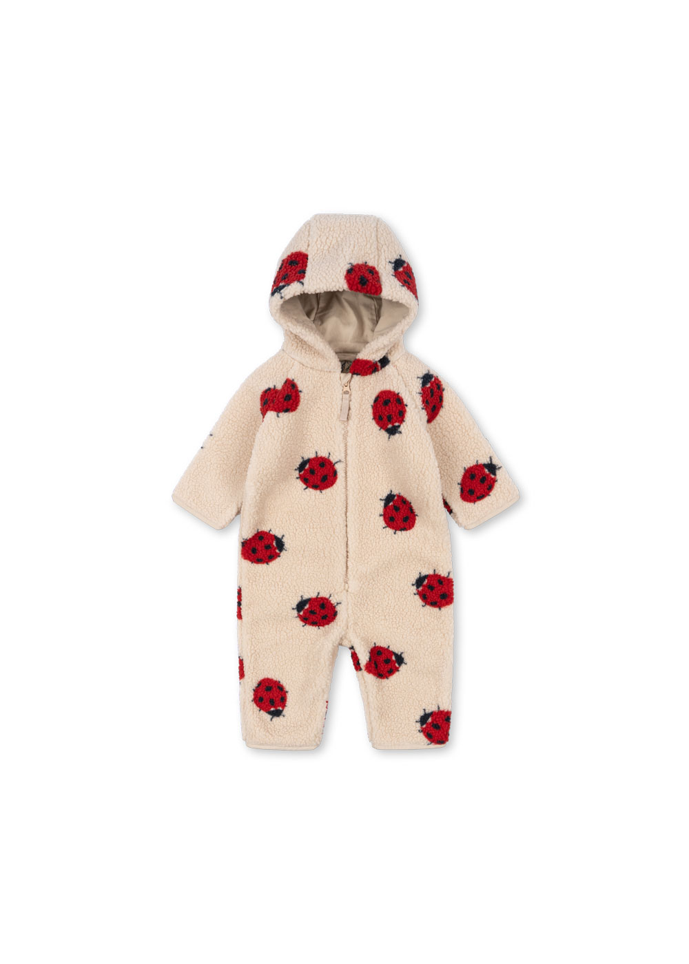 Konges Slojd Onesie Jody Teddy Ladybug Sand - 0 maand