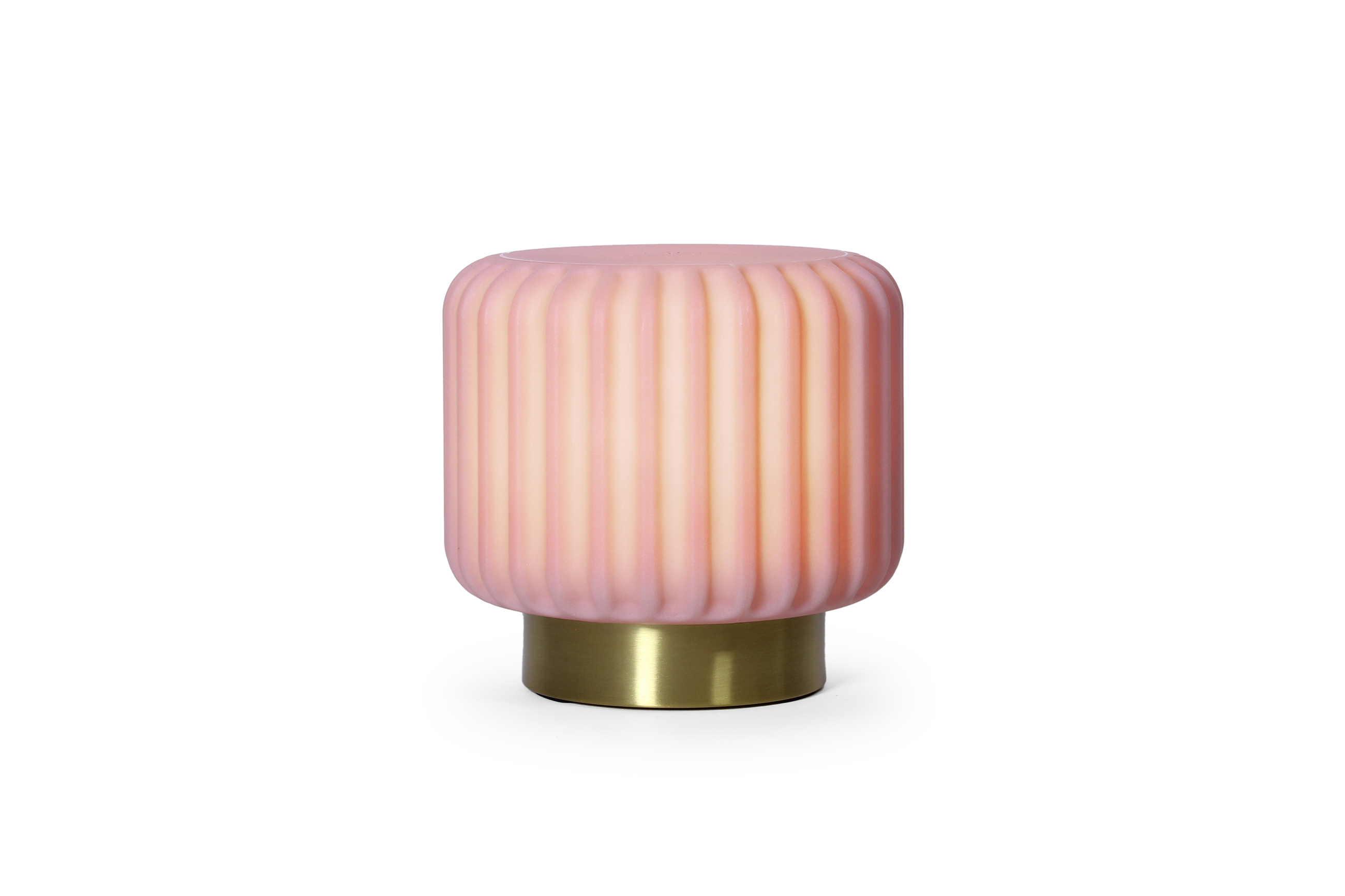 Atelier Pierre Tafellamp - Sfeerlamp Dentelles Oplaadbaar - Dimbaar Fraise-Goud 15x16x16 cm