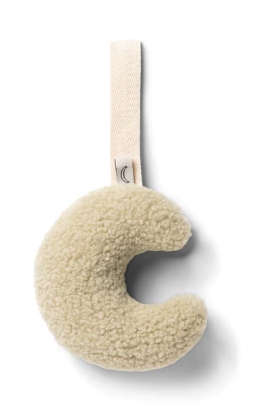 Dappermaentje Fopspeenhouder Maan Teddy Pistache