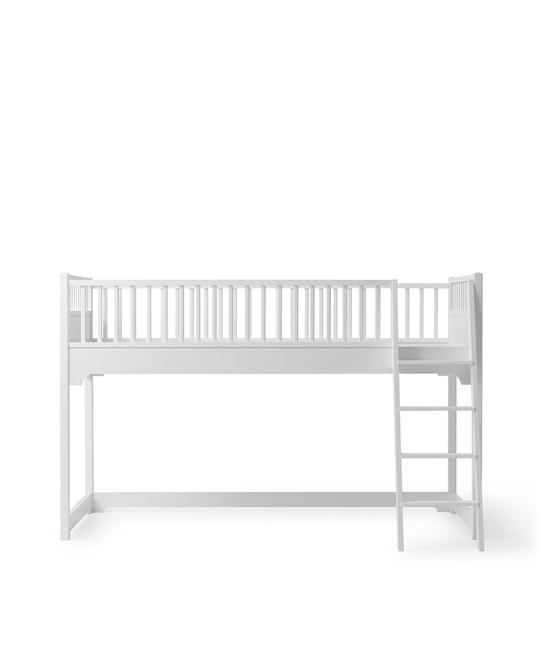 Oliver Furniture Bed Low Loft Classic Seaside White 90x200 cm