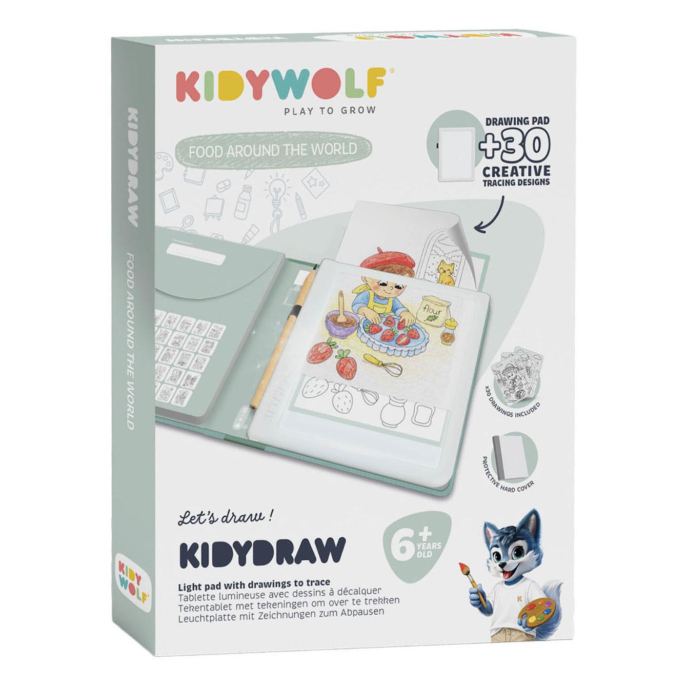 Kidywolf Kidydraw Pad Tekentablet Food 30 Illustraties