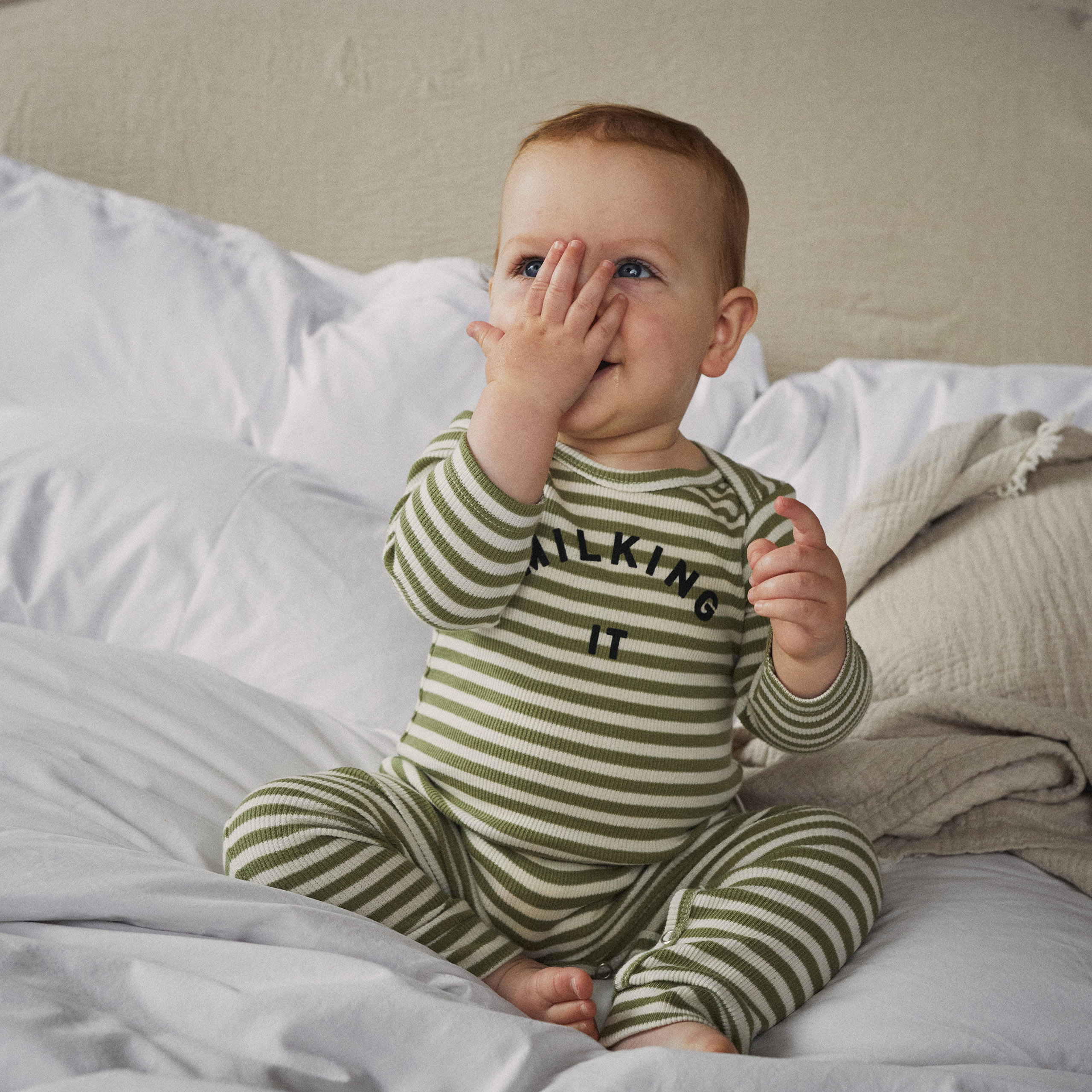 Claude & Co Onesie Milking It Stripe
