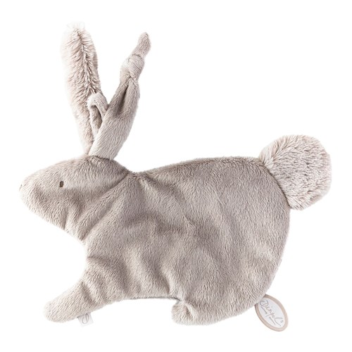 Dimpel Fopspeendoekje Emma Konijn Tuttie Grijs-Beige 24x14 cm