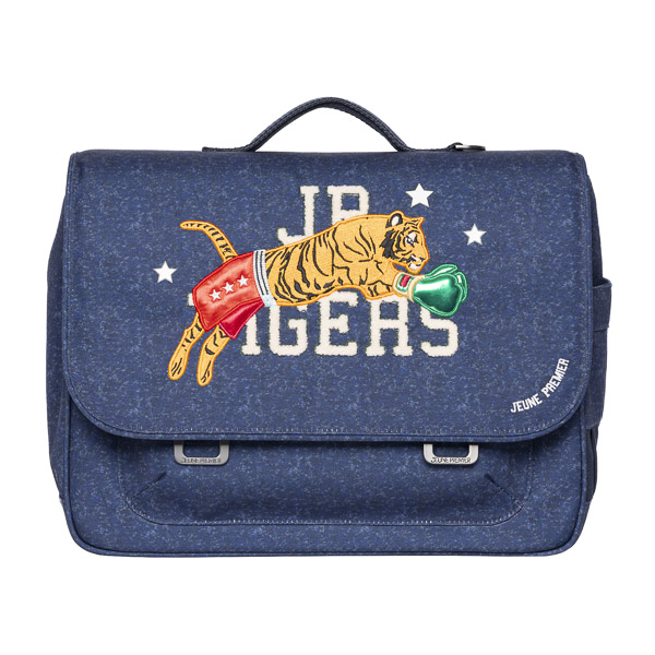 Jeune Premier Boekentas It Bag Midi 17 l Boxing Tiger Navy Melange - 38x30x14.5 cm