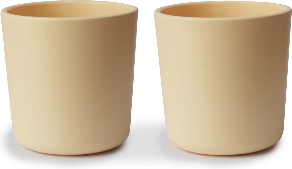 Mushie Beker Pale Daffodil 225 ml - 2 stuks