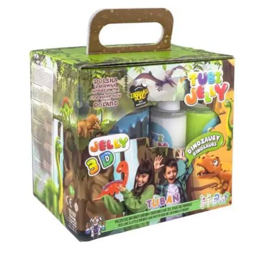 Tuban Jelly Set Dinosaurus-Aquarium 6 Kleuren