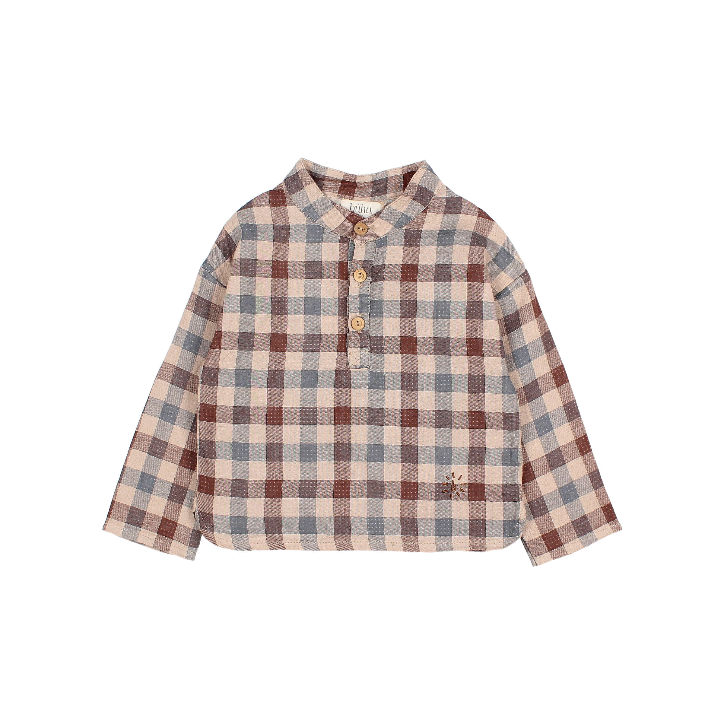 BUHO / baby / check shirt / only - 6 M