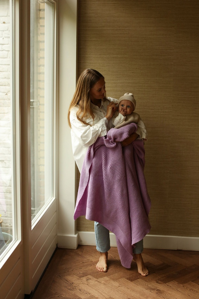 Hvid Deken Gaston Lavender 100x140 cm
