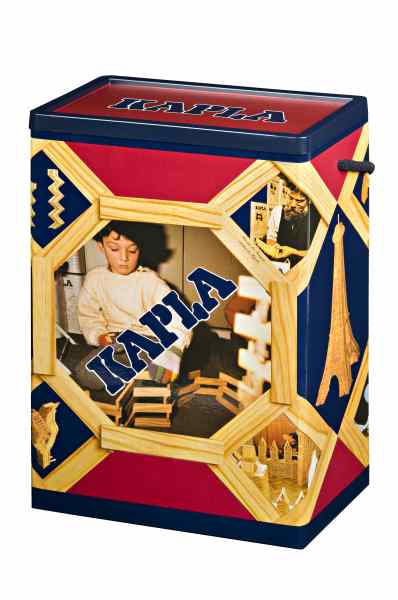 Kapla 200 Plankjes in opbergton, houten plankjes, eindeloos bouwplezier