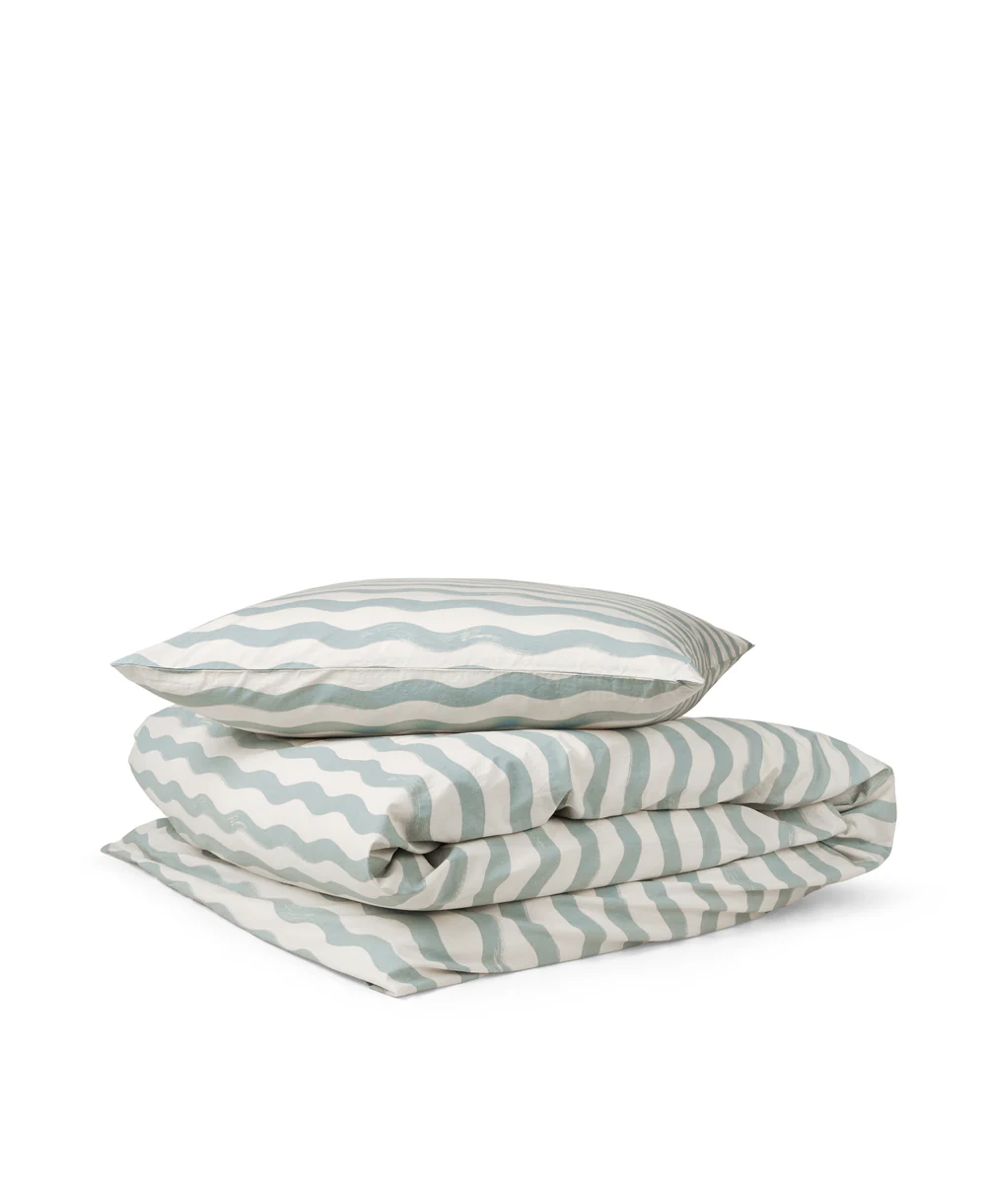 Dear April Dekbedovertrek Asta Zipper Waves 140x200 cm - 63x63 cm