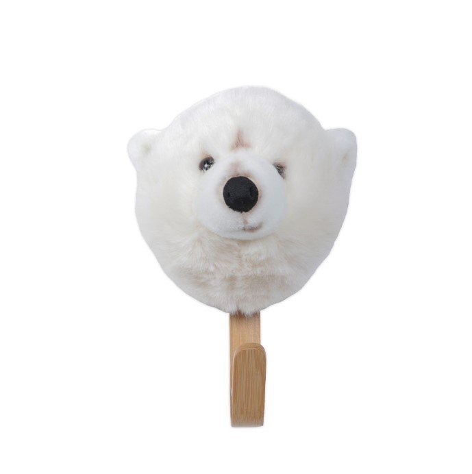 Wild & Soft Kapstok Dierenkop Witte Beer