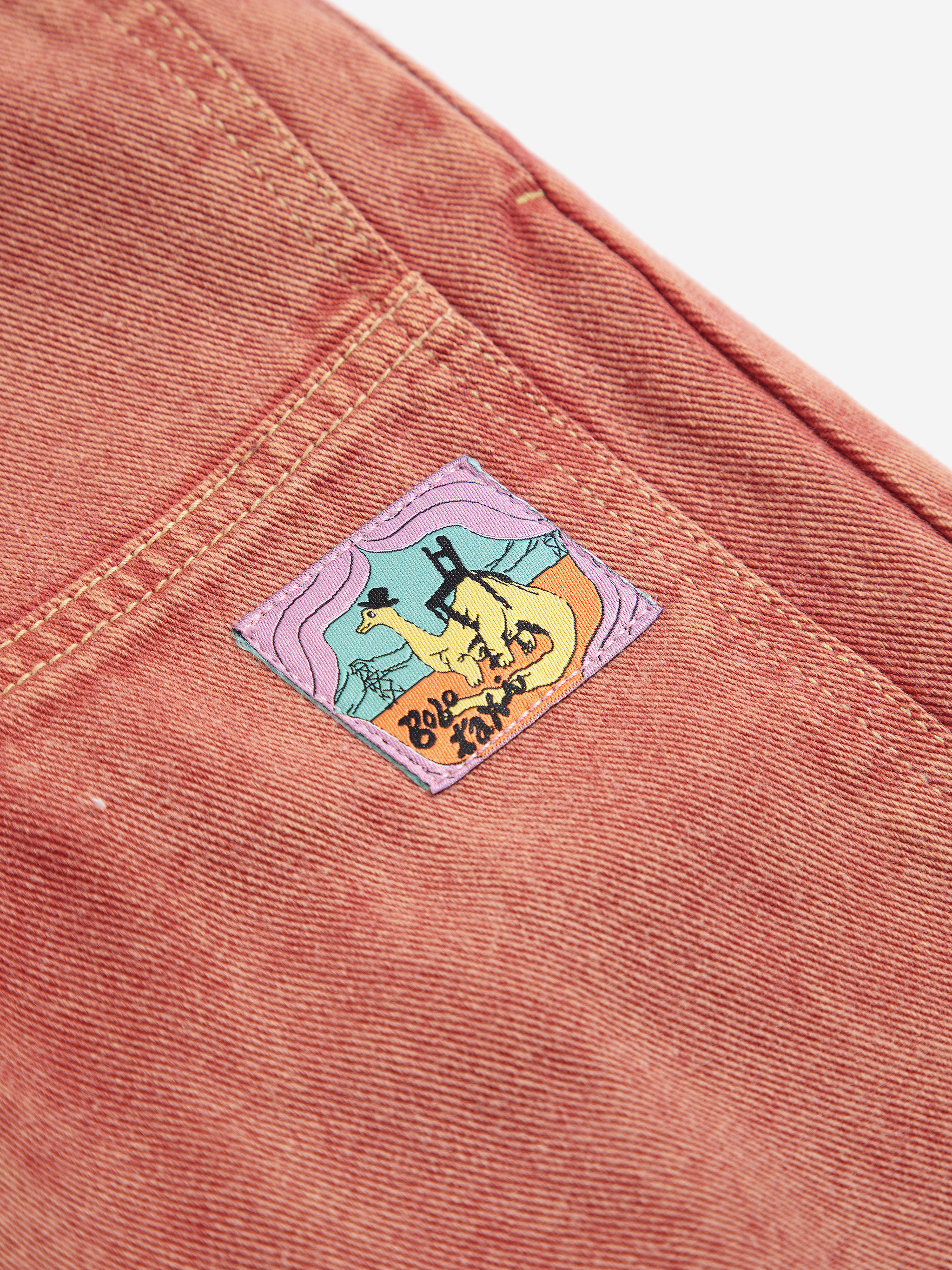 Bobo Choses Kids Broek Taxi Saurus Tag Oranje