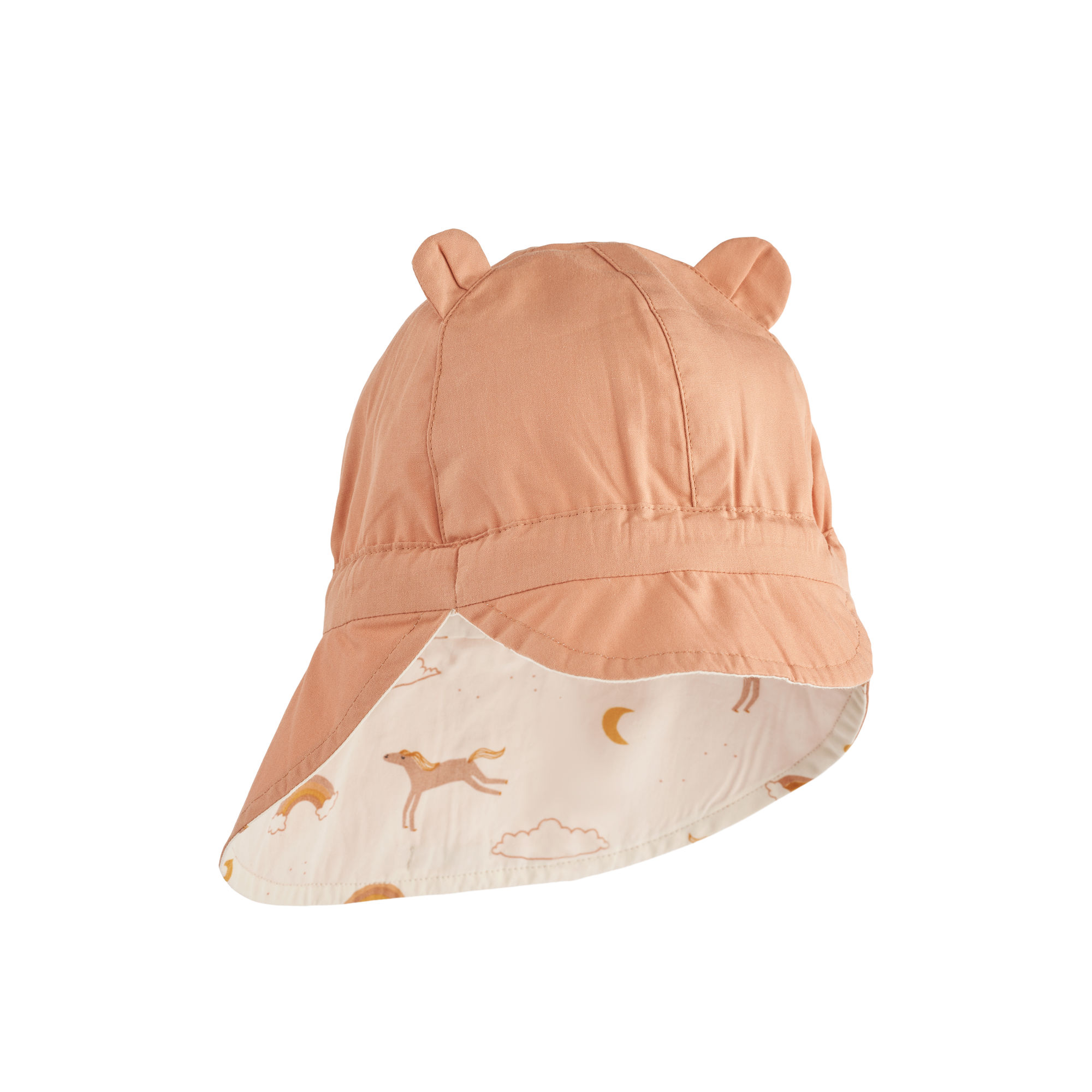 Liewood Zonnehoedje Gorm Reversible Dream Ecru - 0 maand