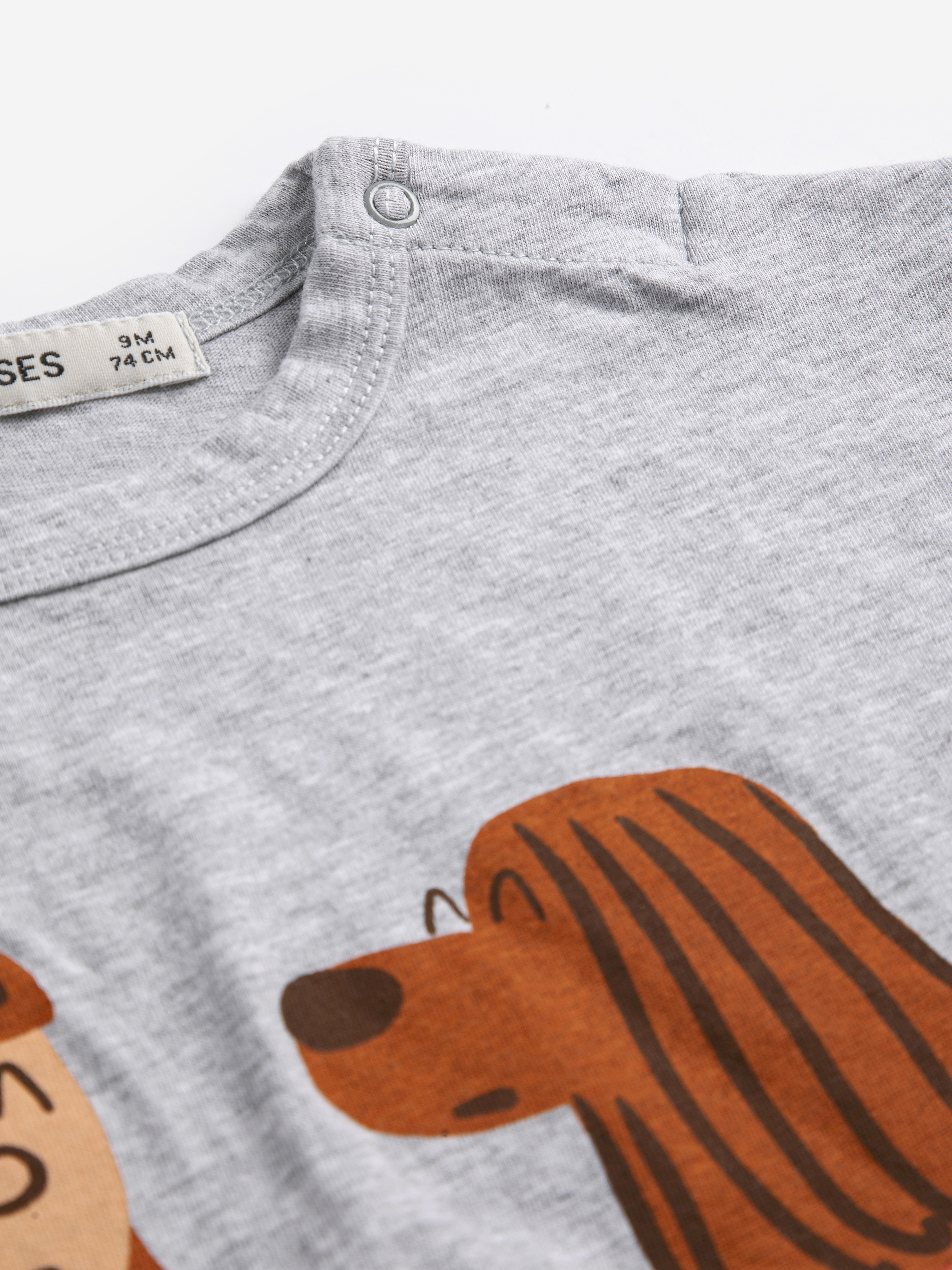 Bobo Choses Baby T-shirt Friends In A Pickle Heather Grey