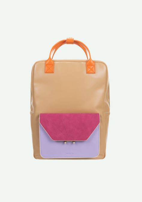 Sticky Lemon / backpack / il sole / colore / affogato beige + sunset lilac + positano purple