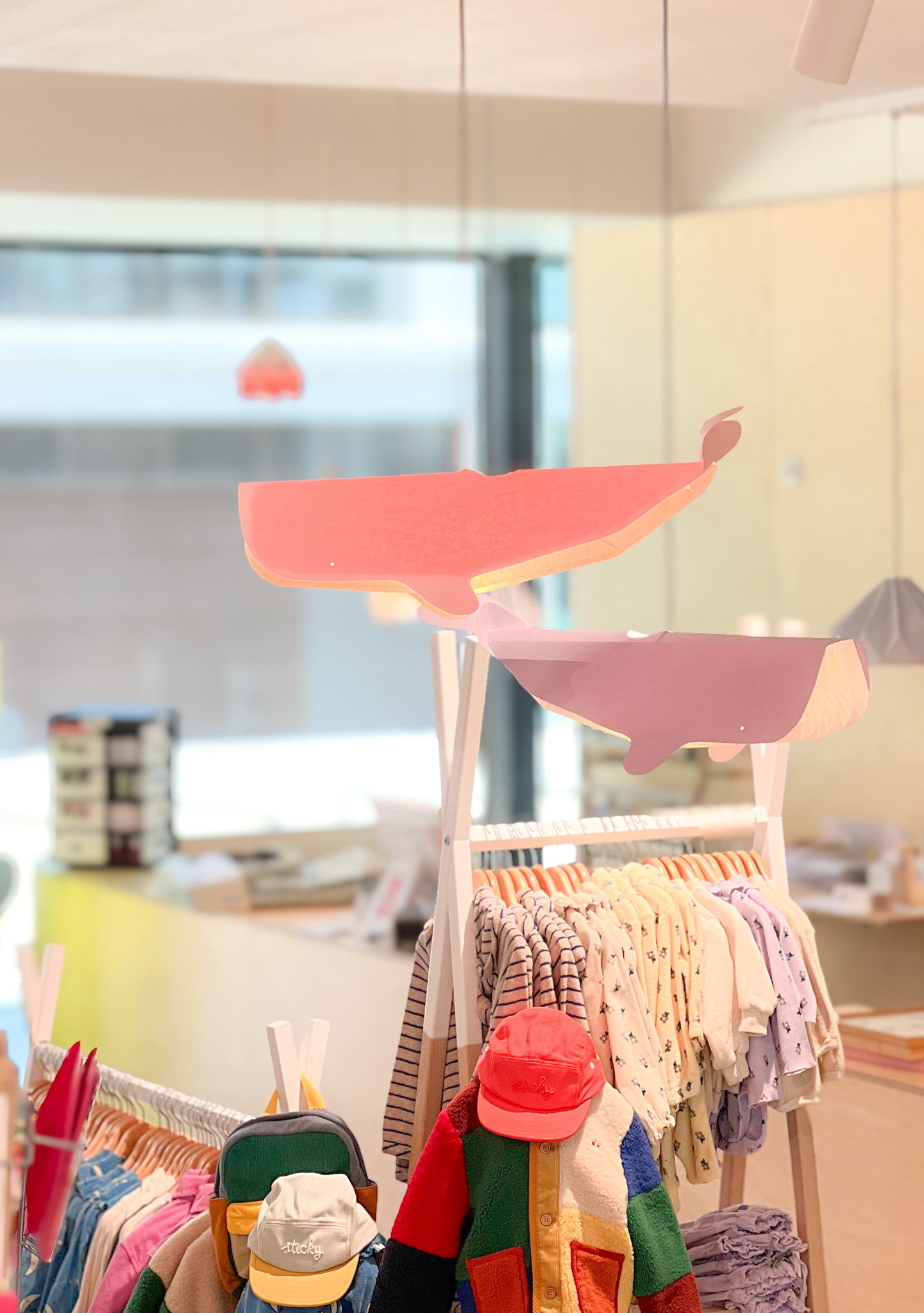 Studio Snowpuppe Hanglamp Origami Papier Walvis Lila - Witte Koord