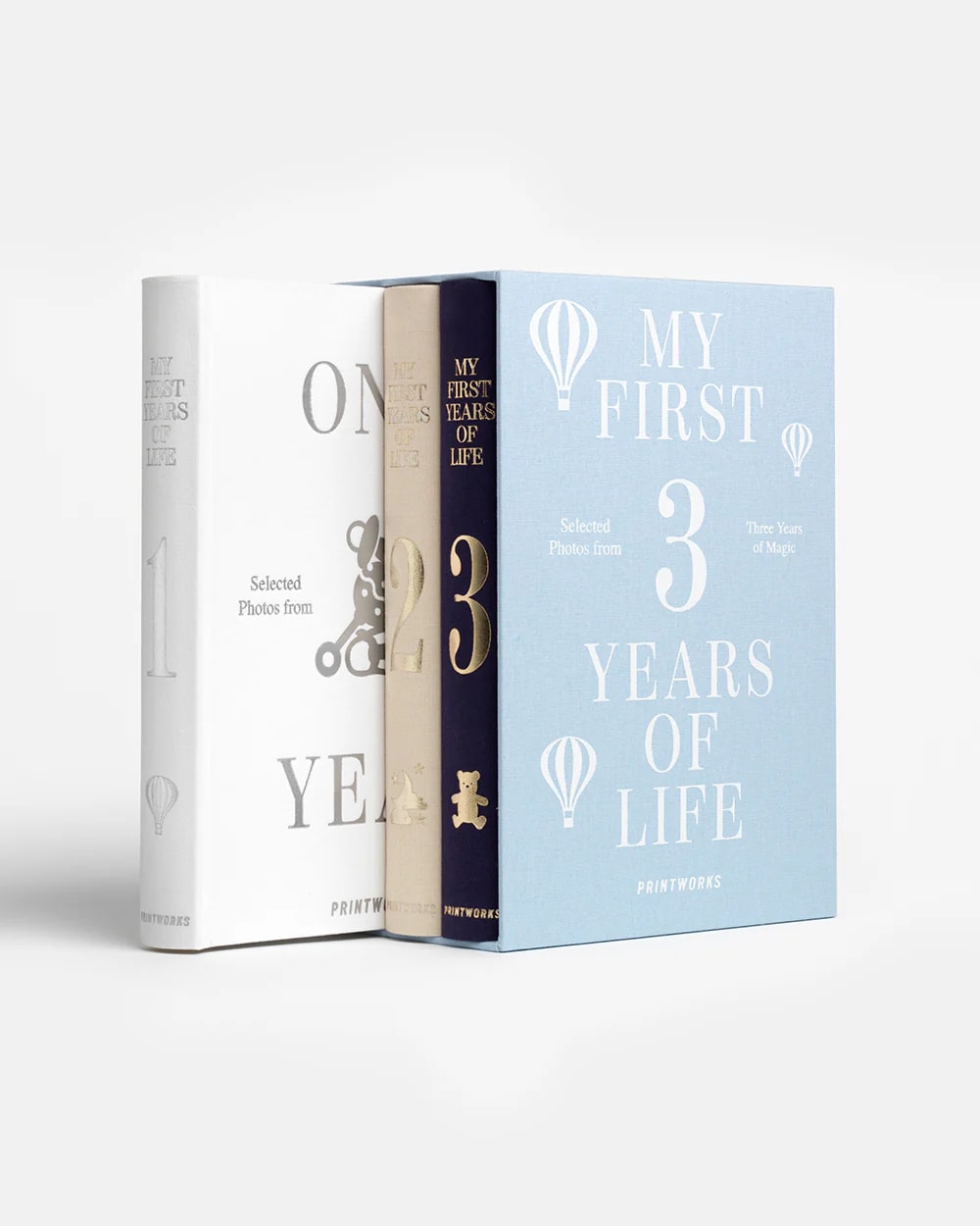 Printworks Baby Fotoalbumset My First 3 Years - 3-delig - 80 blz. per Boek