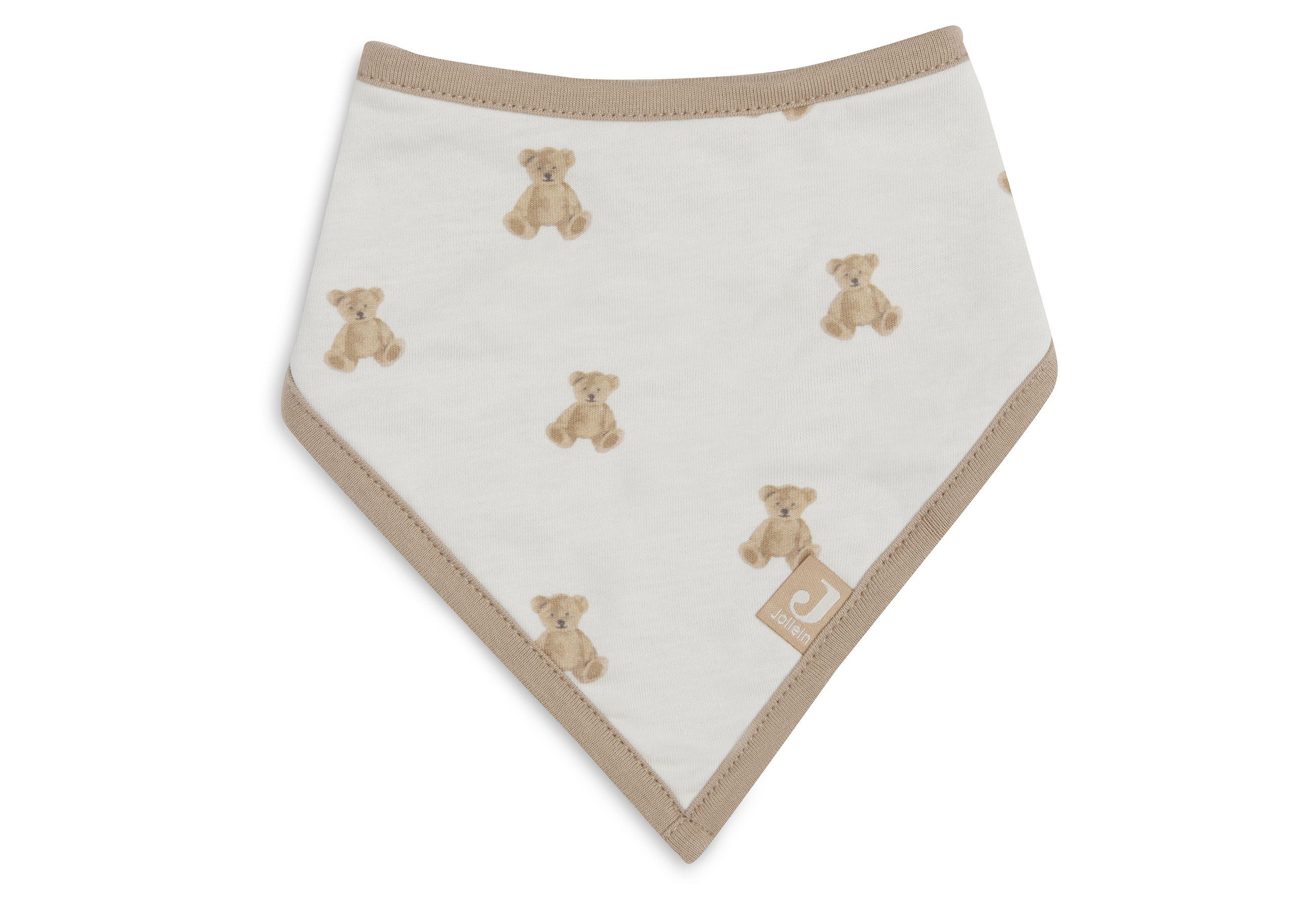 Jollein Slab Bandana Teddy Bear Gots - 2 stuks