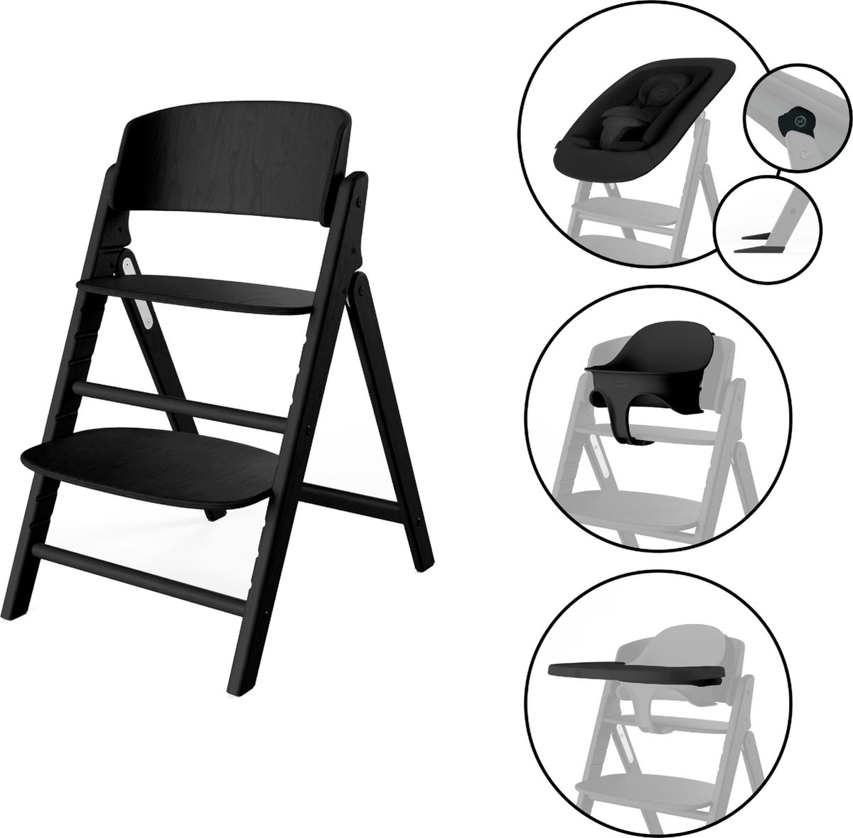 Cybex Kinderstoel Click&Fold 4in1 Stunning Black