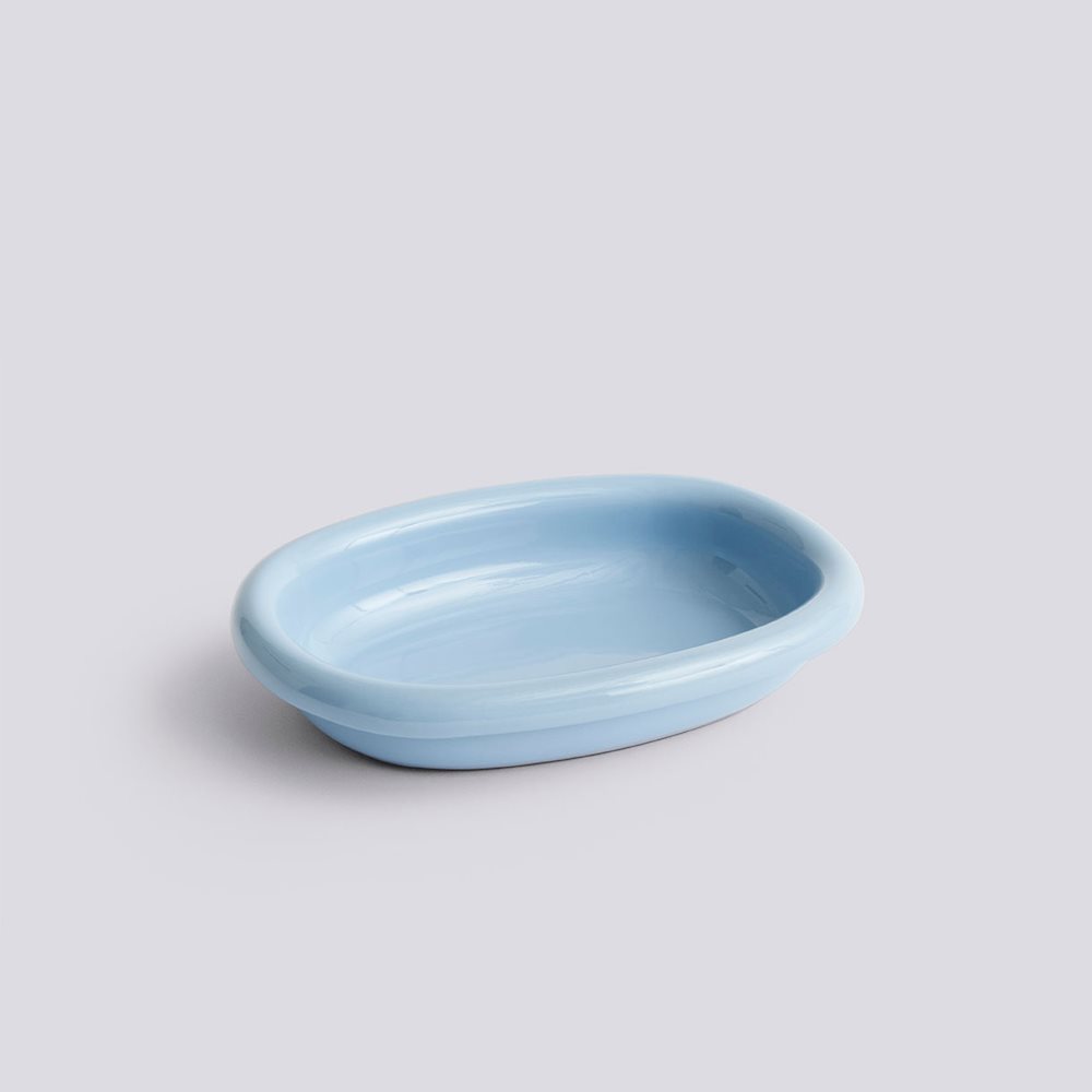 HAY Serveerschaal Barro Ovaal Light Blue small 5x20x27.5 cm