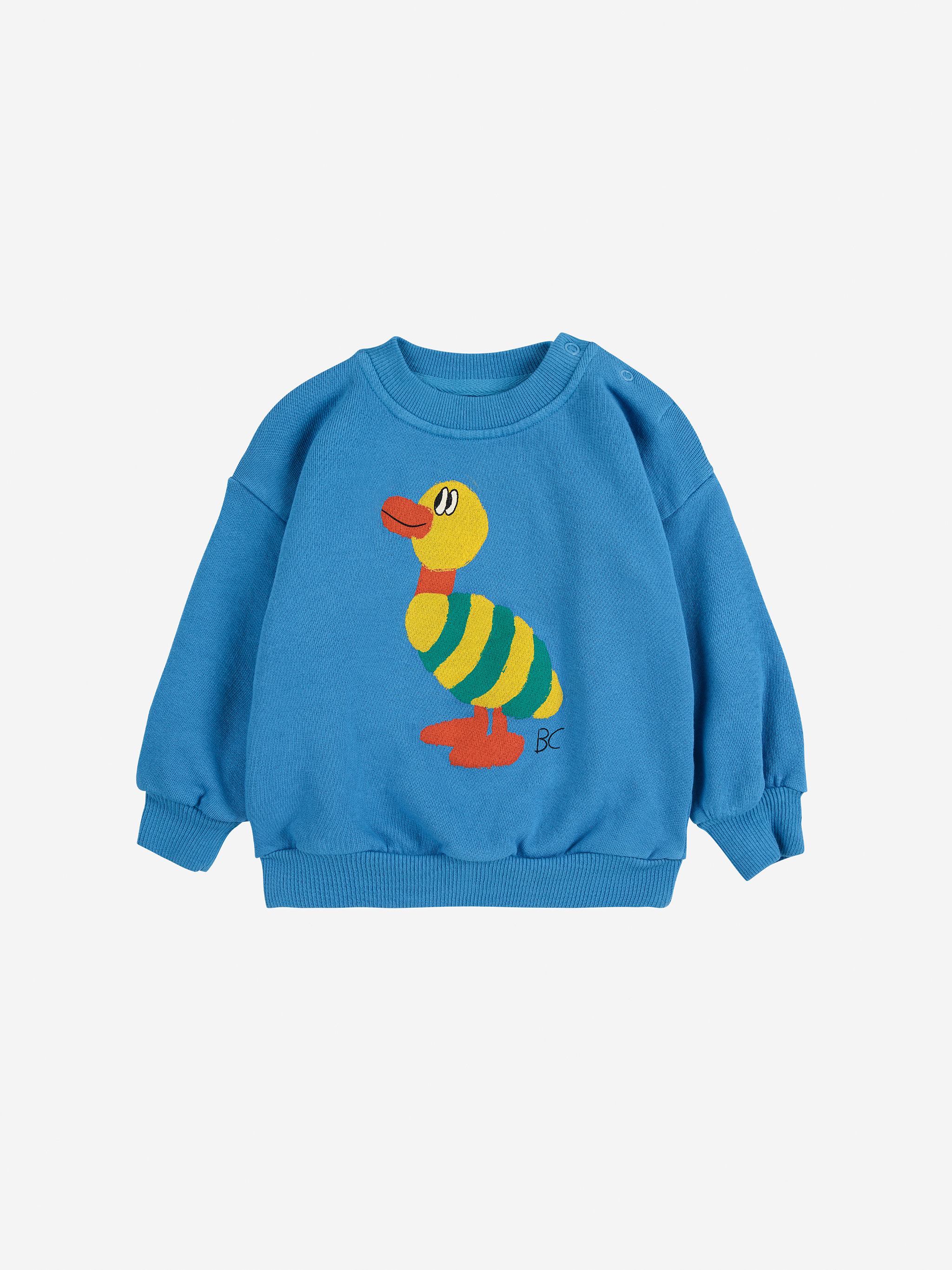 Bobo Choses Sweater Striped Duck Blue