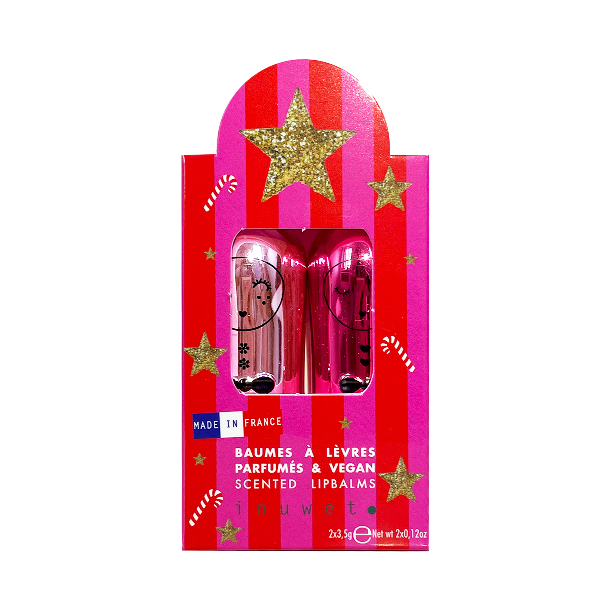 Inuwet Duo Set Lippenbalsem Raspberry Sorbet-Apple Candy