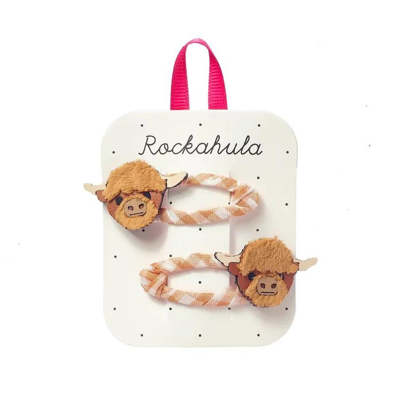 Rockahula Haarspeld Clip Hettie Higland Cow - 2 stuks