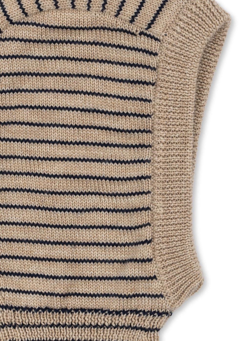 Konges Slojd Bivakmuts Louli Stripe Bluie - Maat 50-51 - 18-36 m