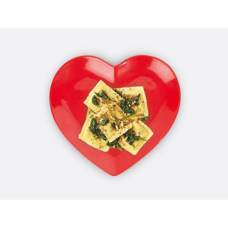 Doiy Plat Bord Love Red - Hartvorm - Keramiek