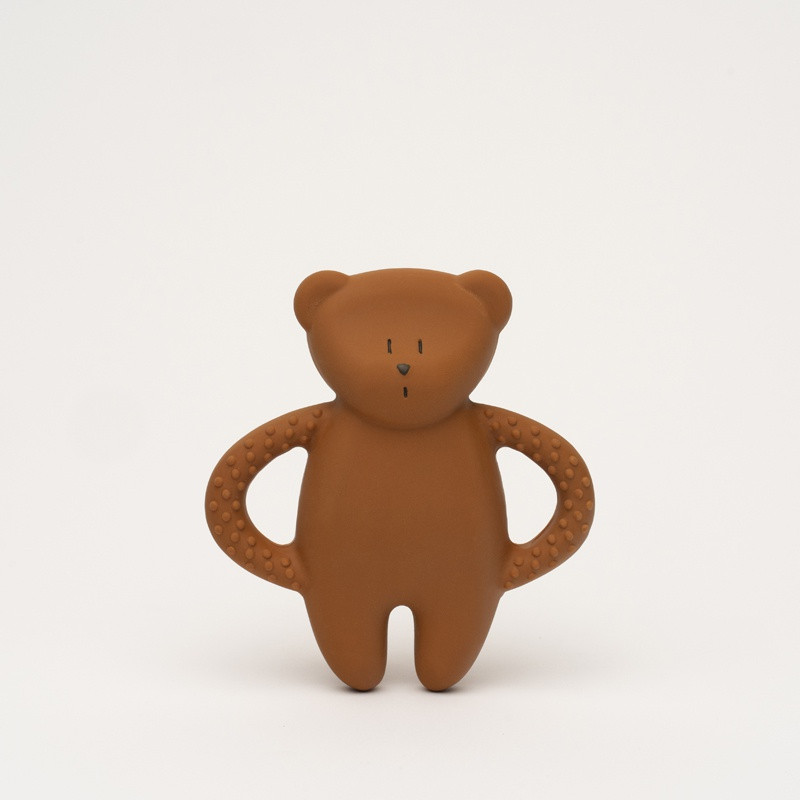 Moonie Bijtring Teether Bear Caramel Natur 12 cm