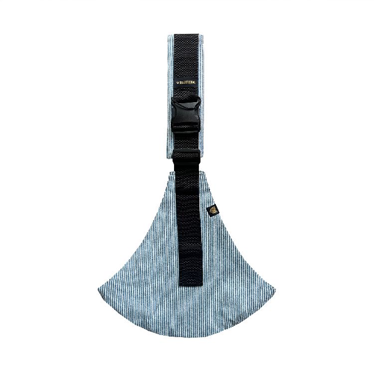 Wildride Draagzak-Heupdrager voor Peuter Swing Carrier Light Denim Stripe