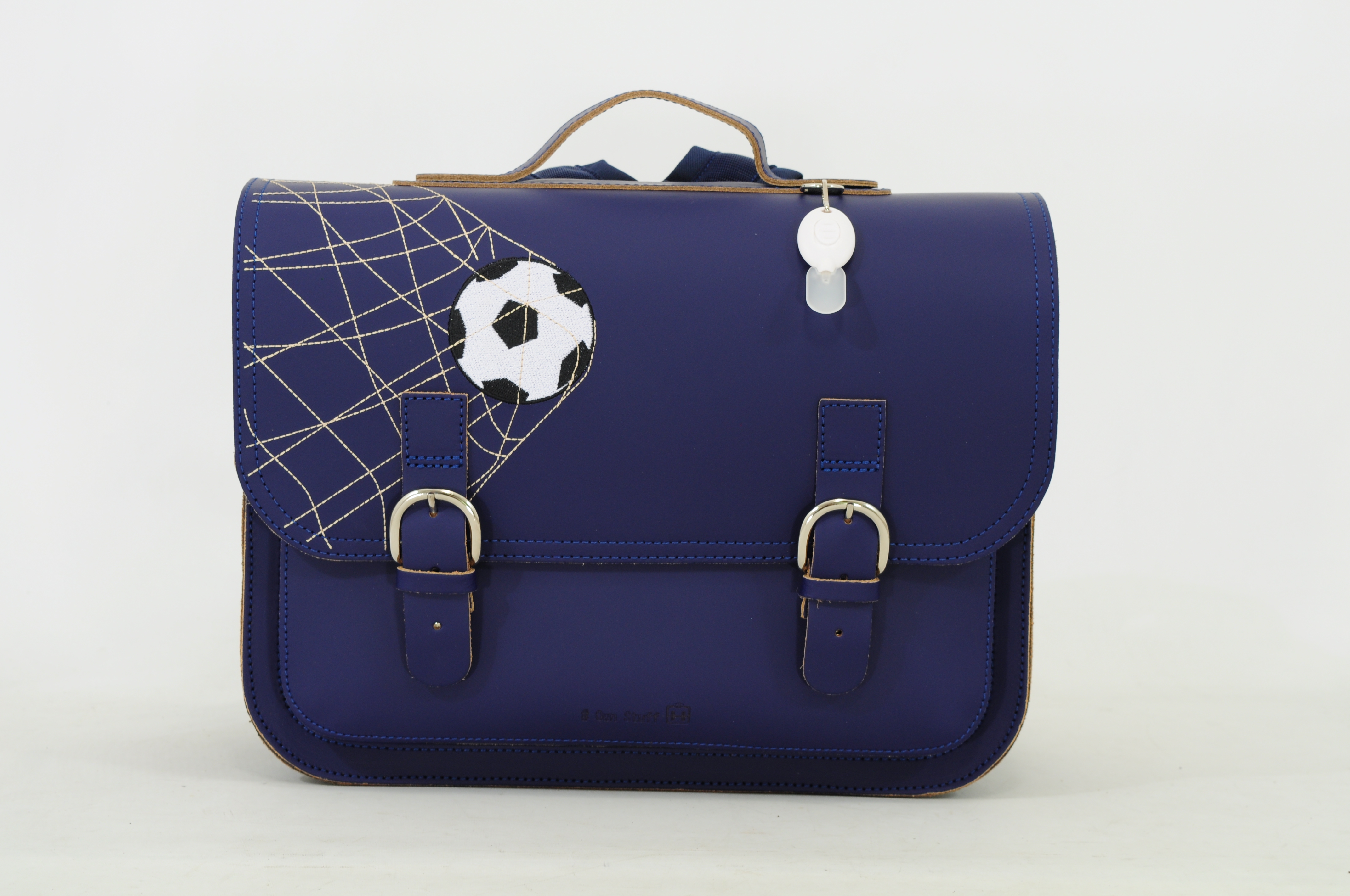 Own Stuff Boekentas Classic Voetbal Marine 38x16x28 cm