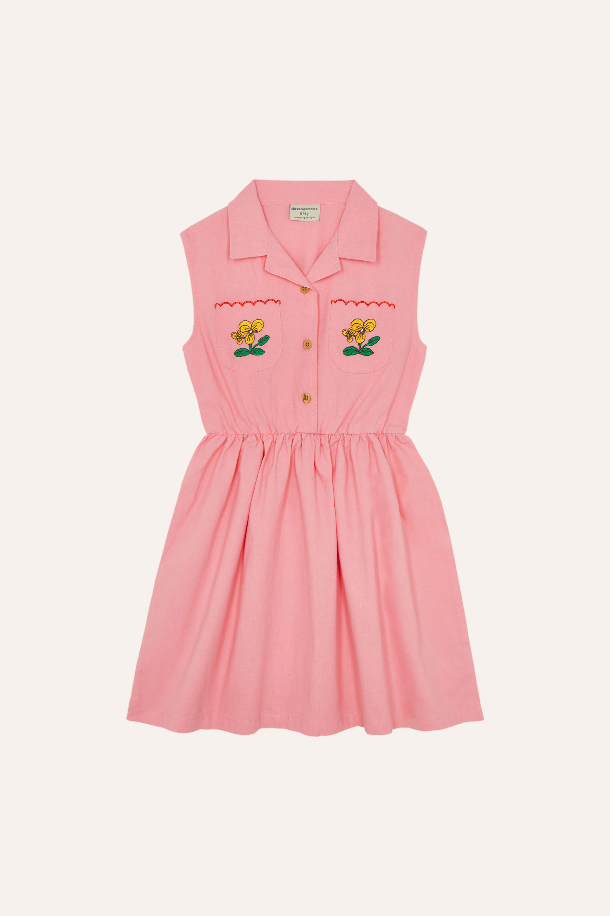 The Campamento Kids Kleed Flowers Pink