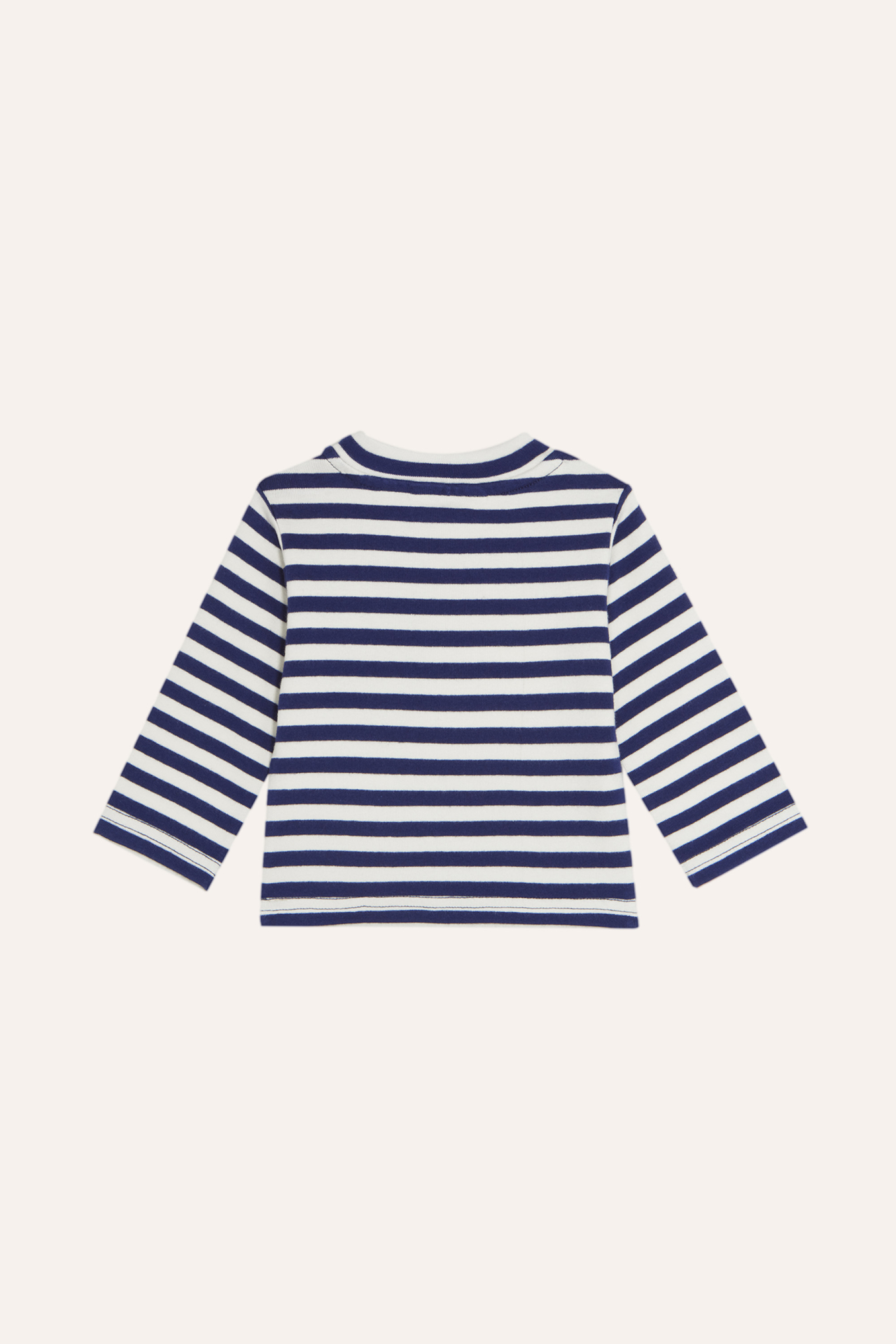The Campamento Baby Tshirt Blue Stripes Blauw