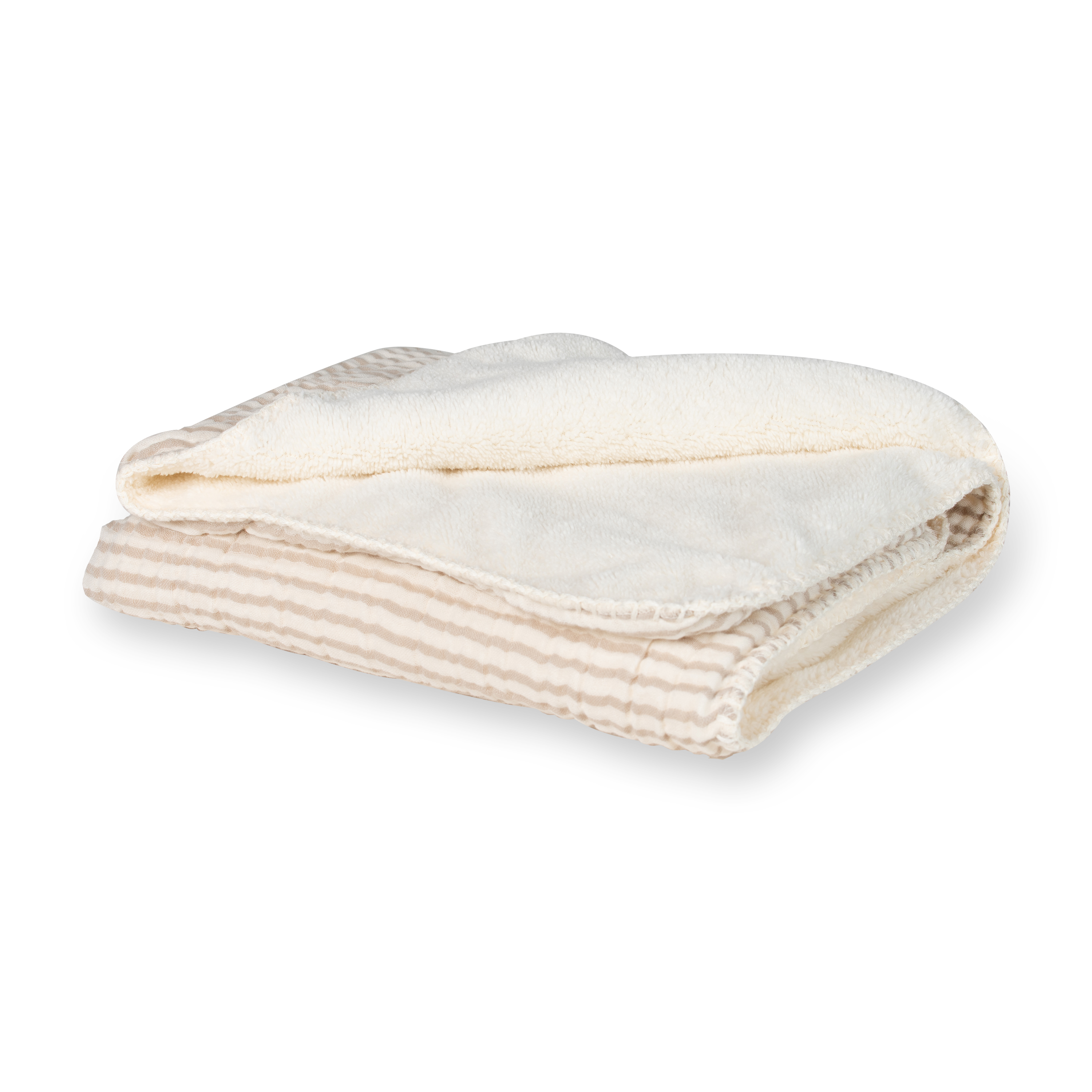 Quax Deken Newborn Teddy Natural Stripes 80x65 cm